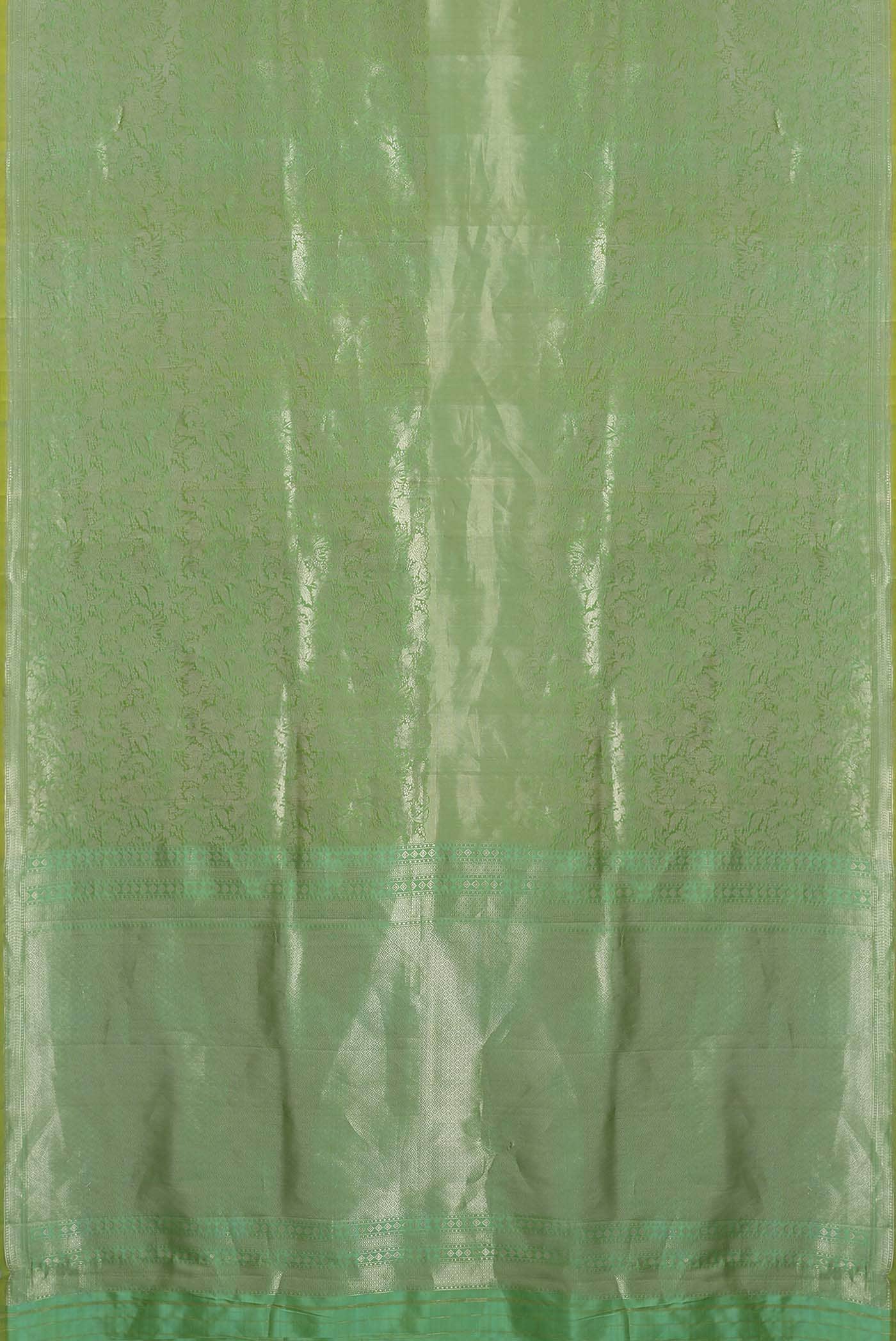 Green Banarasi Silk Saree