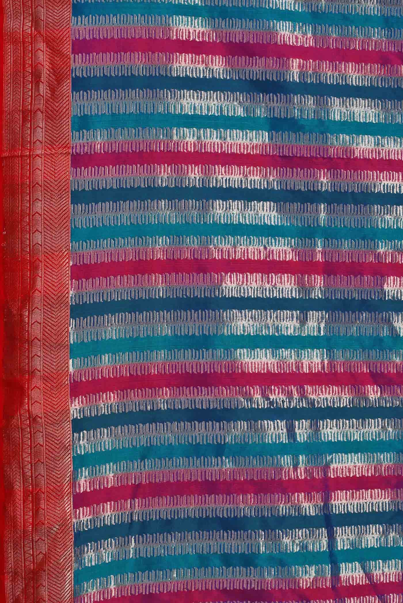 Blue Banarasi Silk Saree