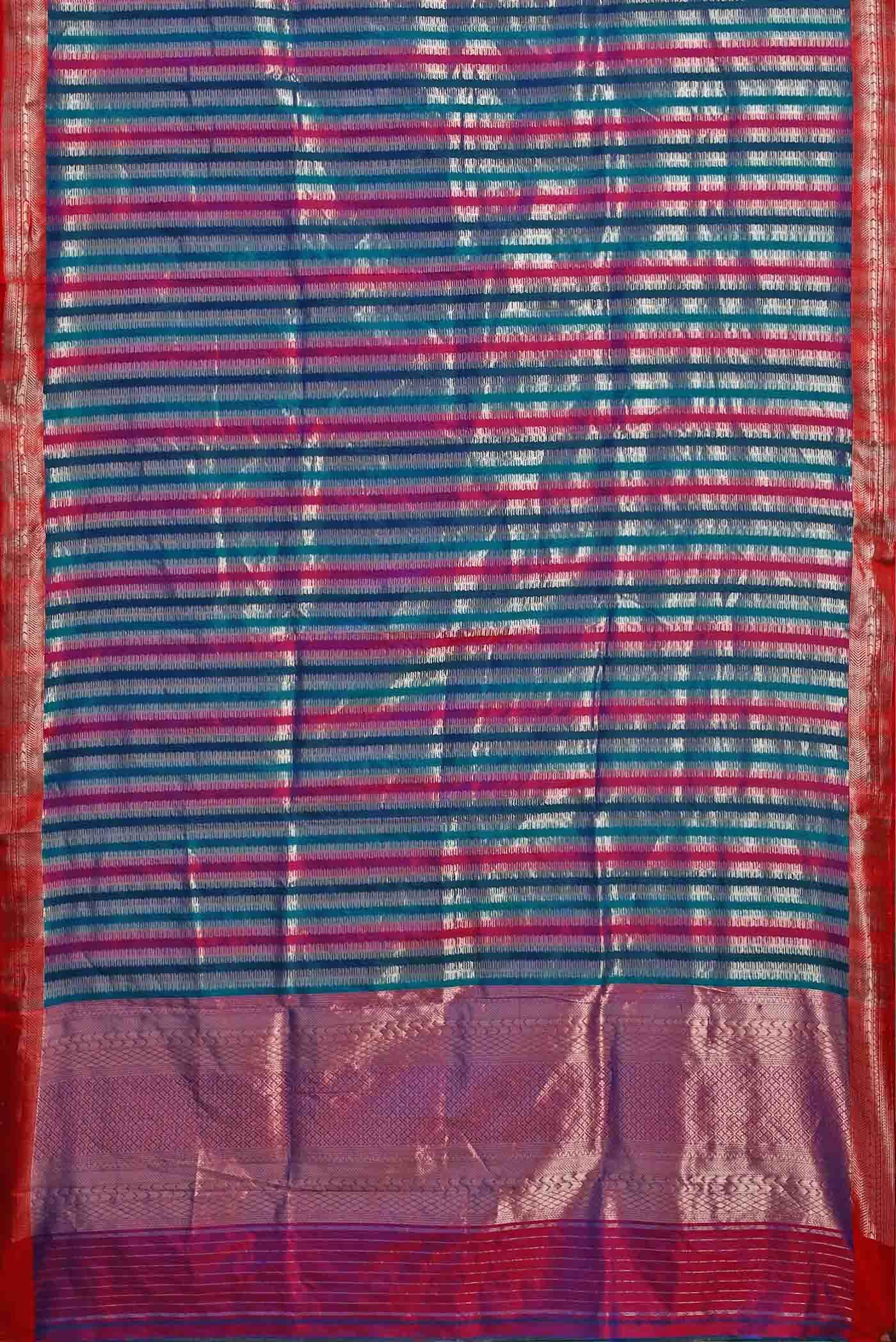 Blue Banarasi Silk Saree