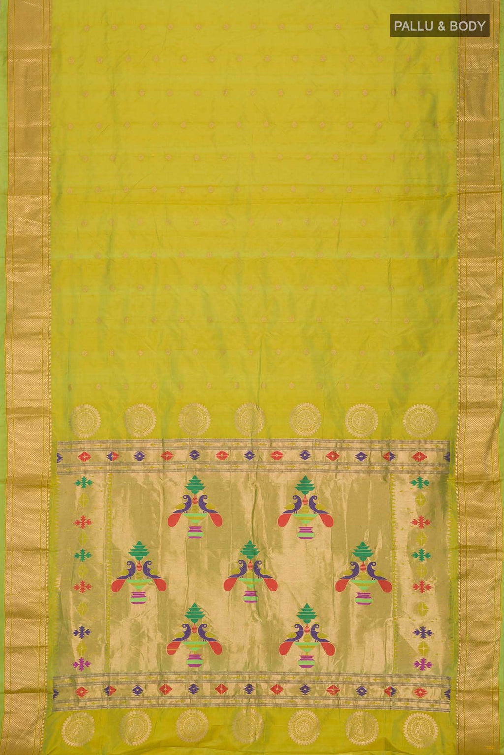 Green Blended Bangalore Silk Saree