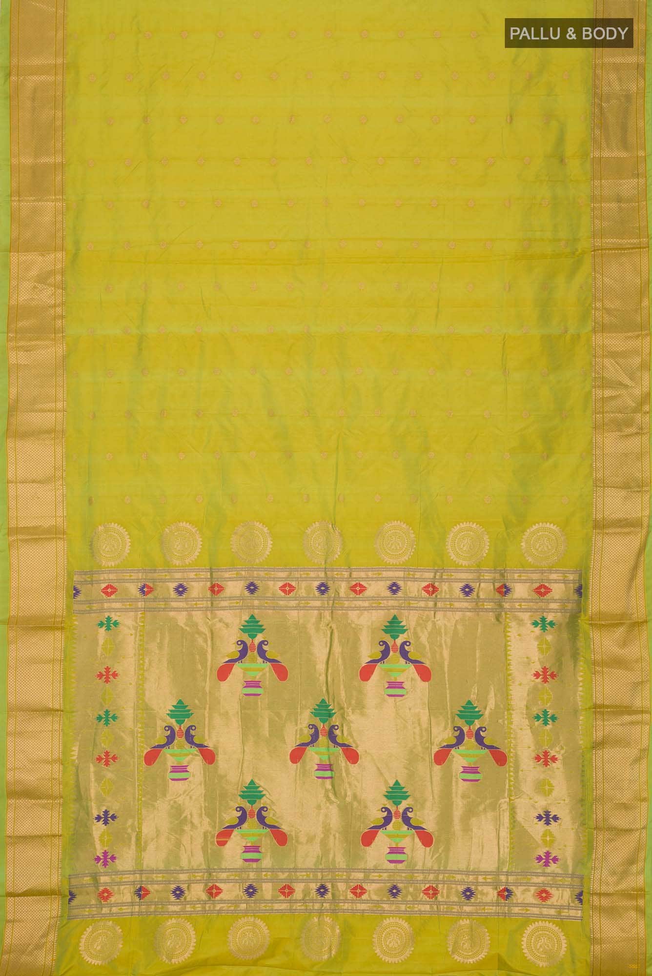 Green Blended Bangalore Silk Saree