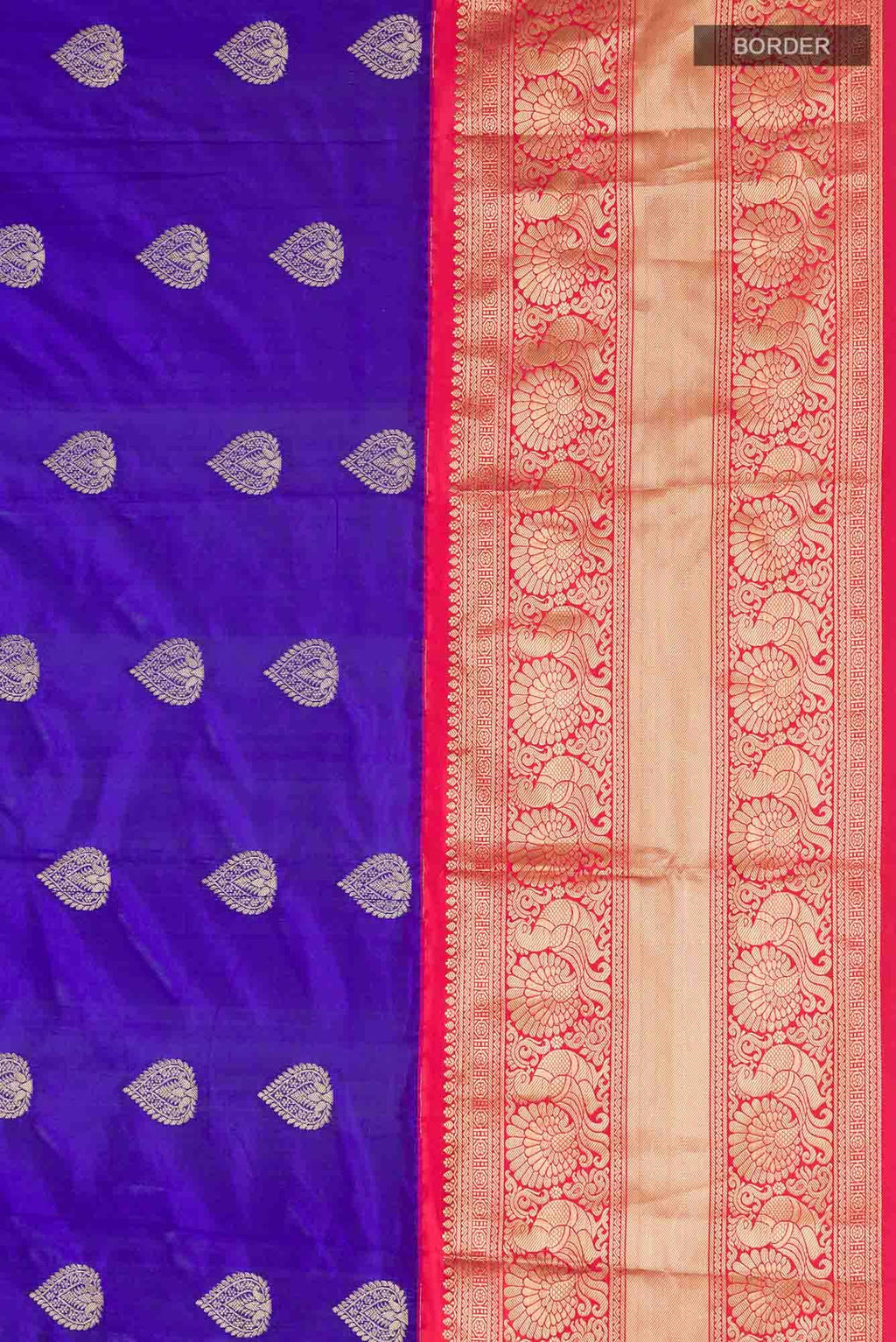 Blue Blended Bangalore Silk Saree