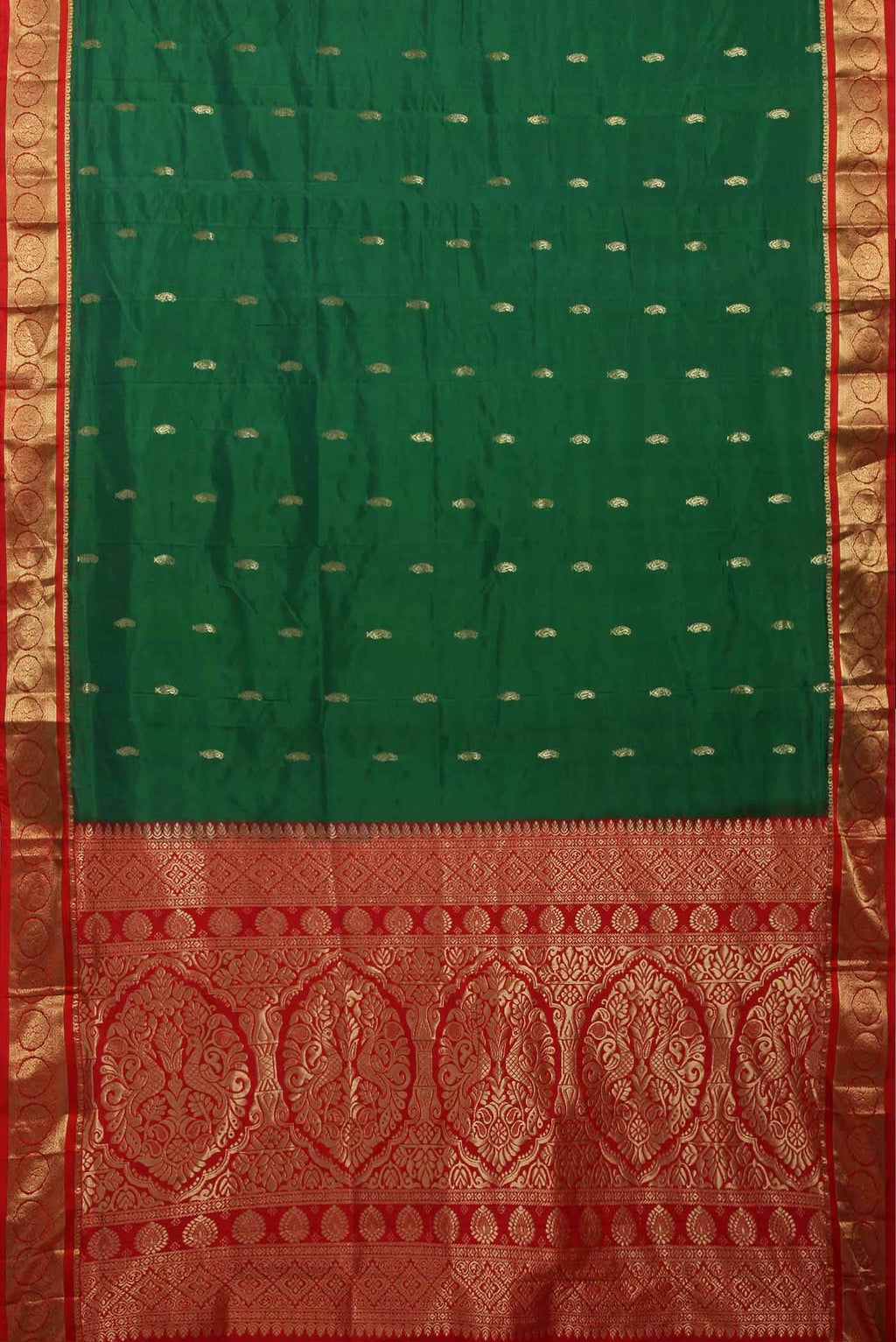Green Bangalore Silk Saree