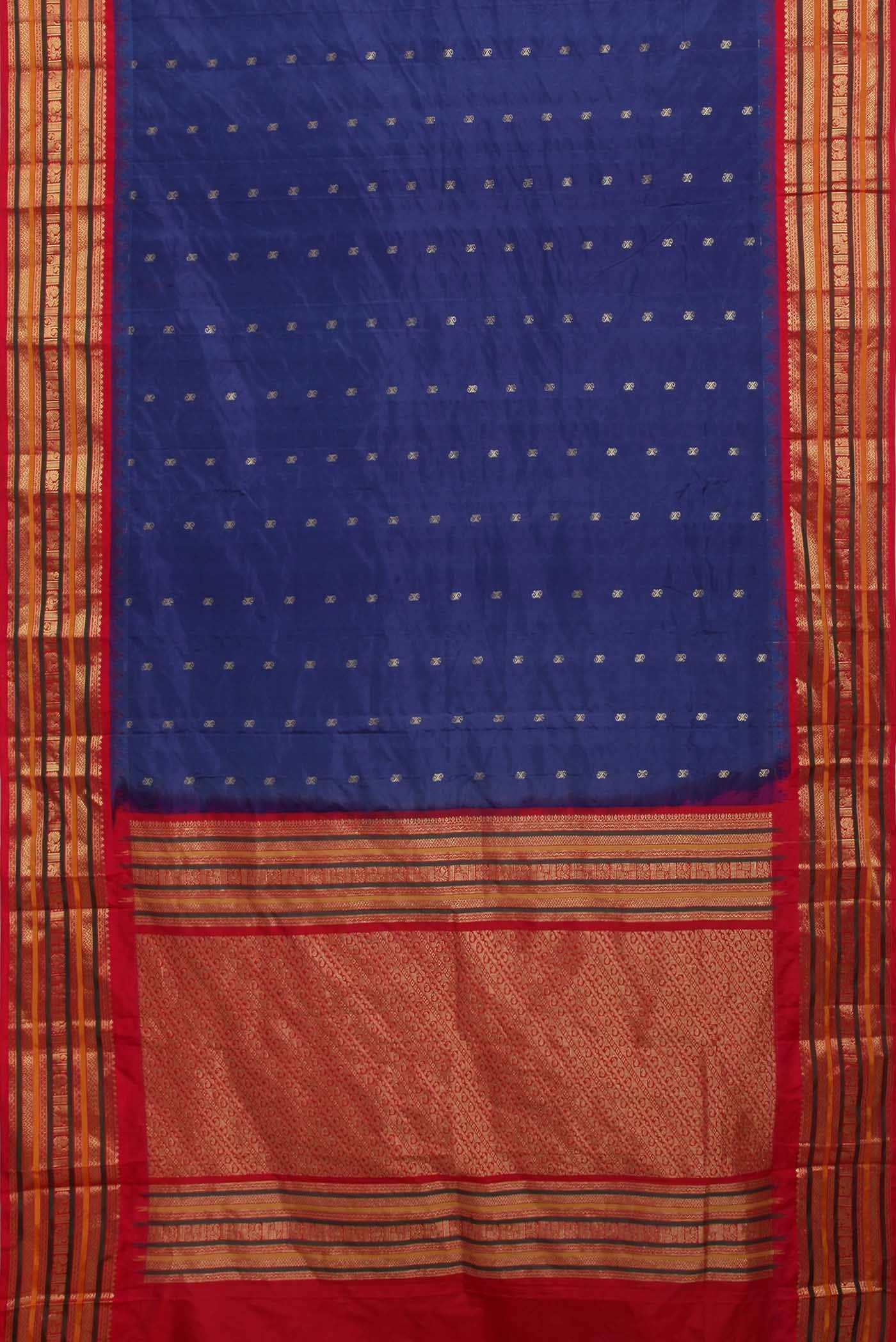Blue Kanchipuram Silk Saree