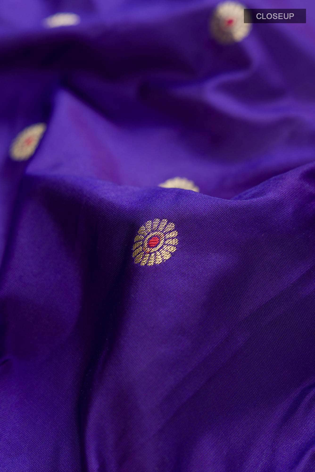 Blue Blended Bangalore Silk Saree