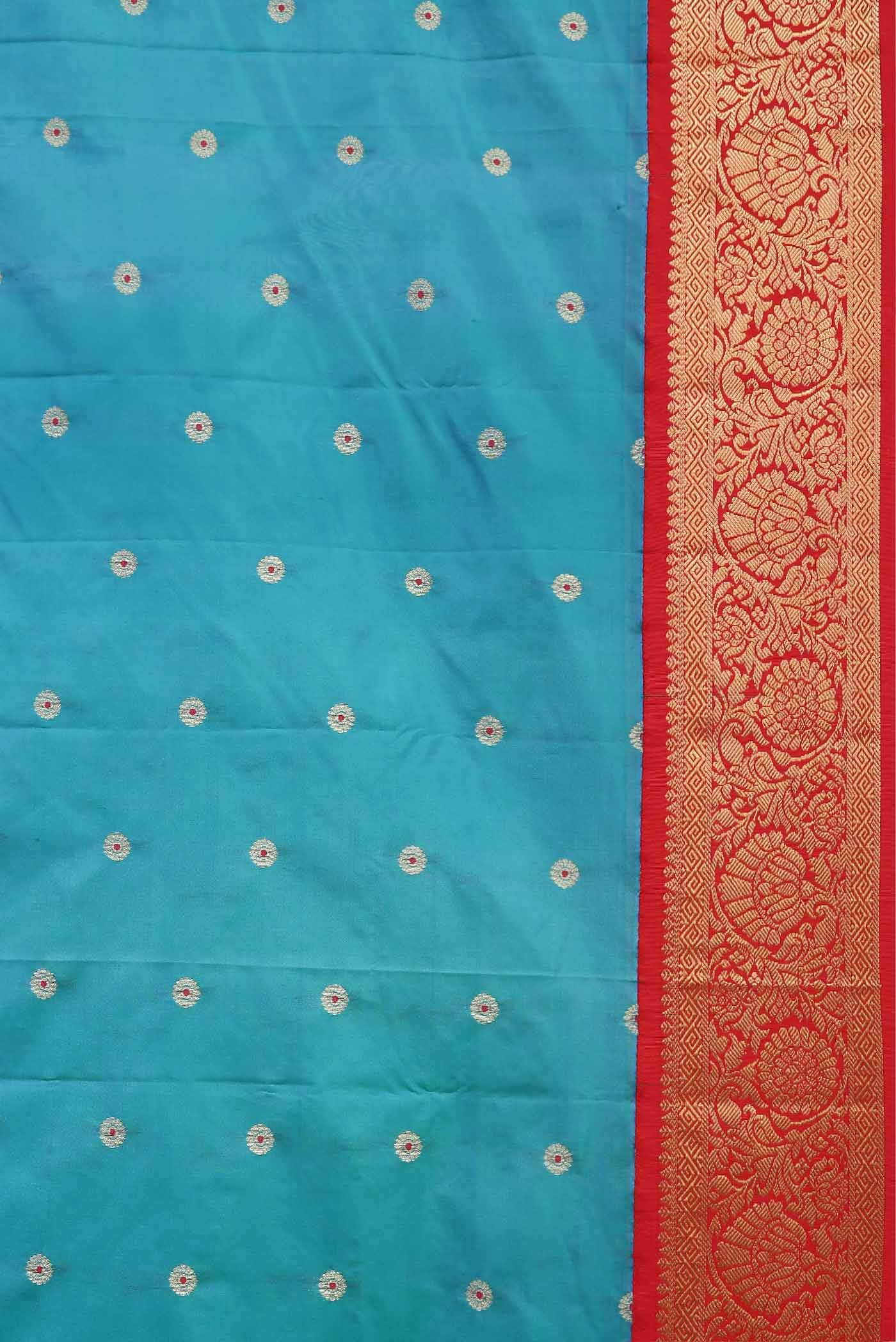 Blue Kanchipuram Silk Saree