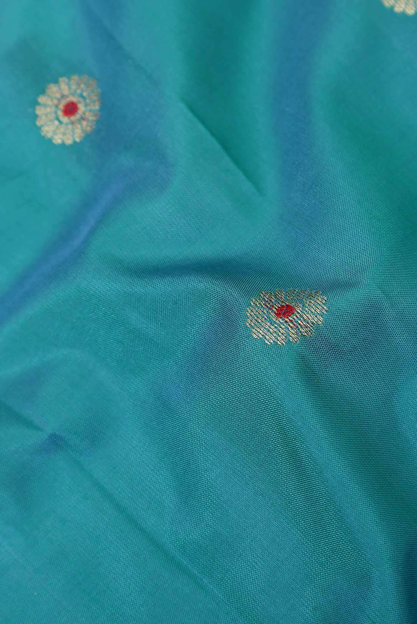 Blue Kanchipuram Silk Saree