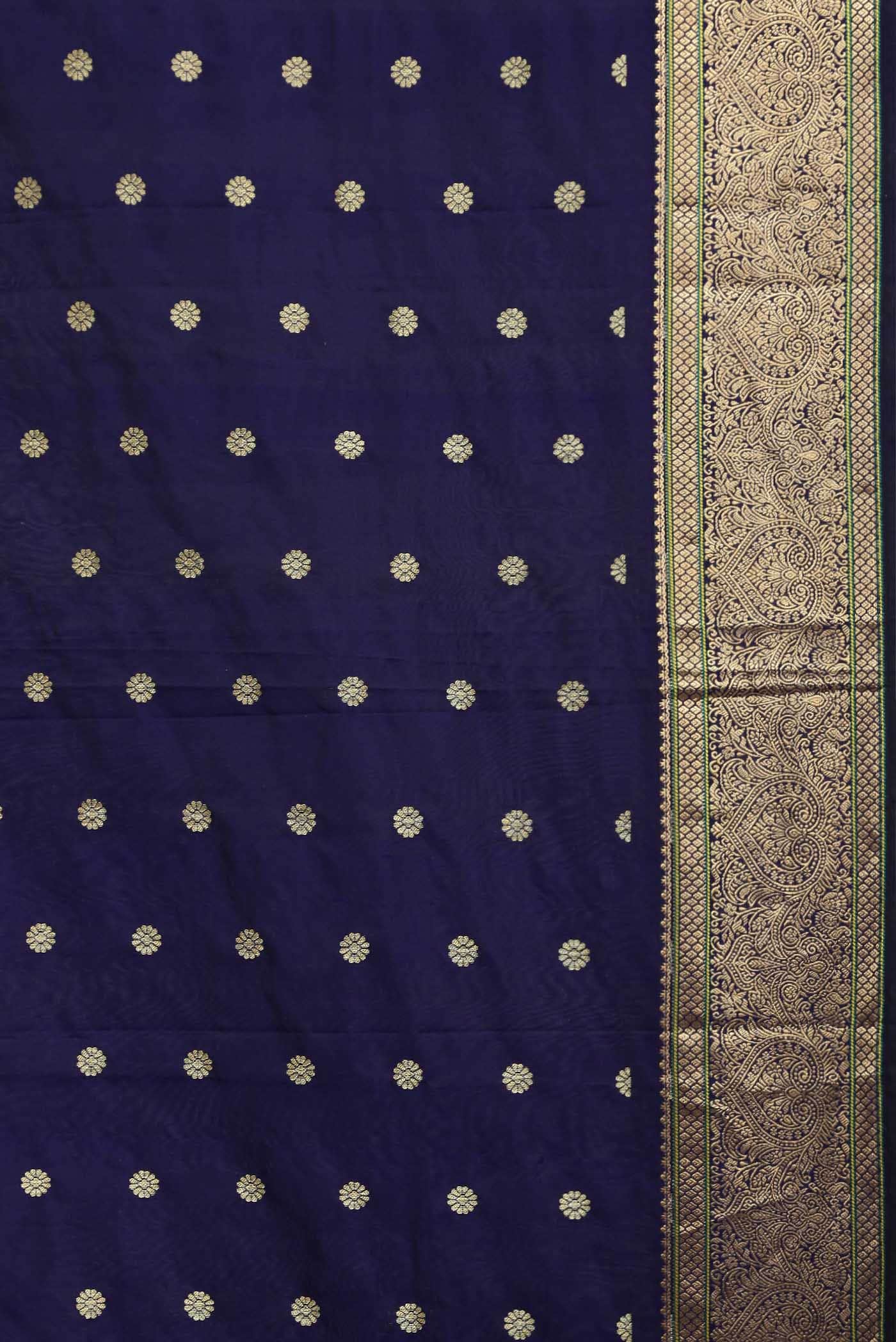 Blue Bangalore Silk Saree