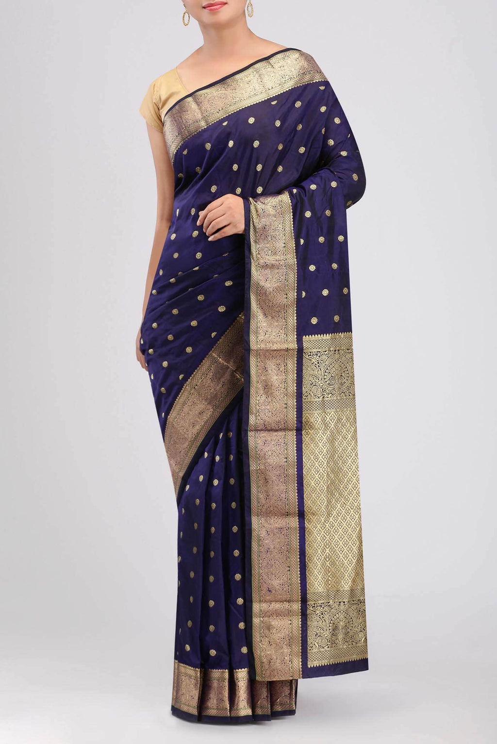 Blue Bangalore Silk Saree