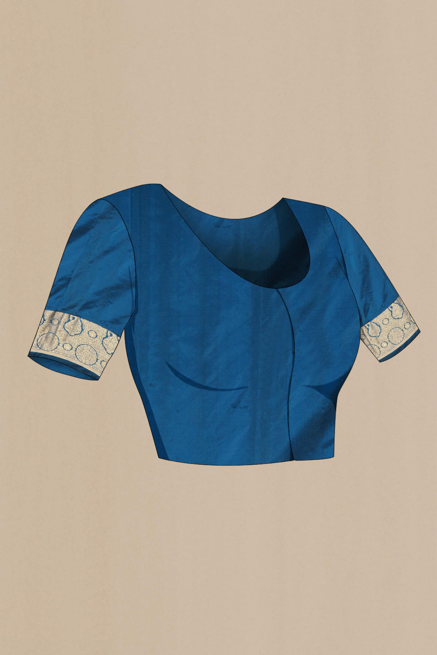 Blue Bangalore Silk Saree