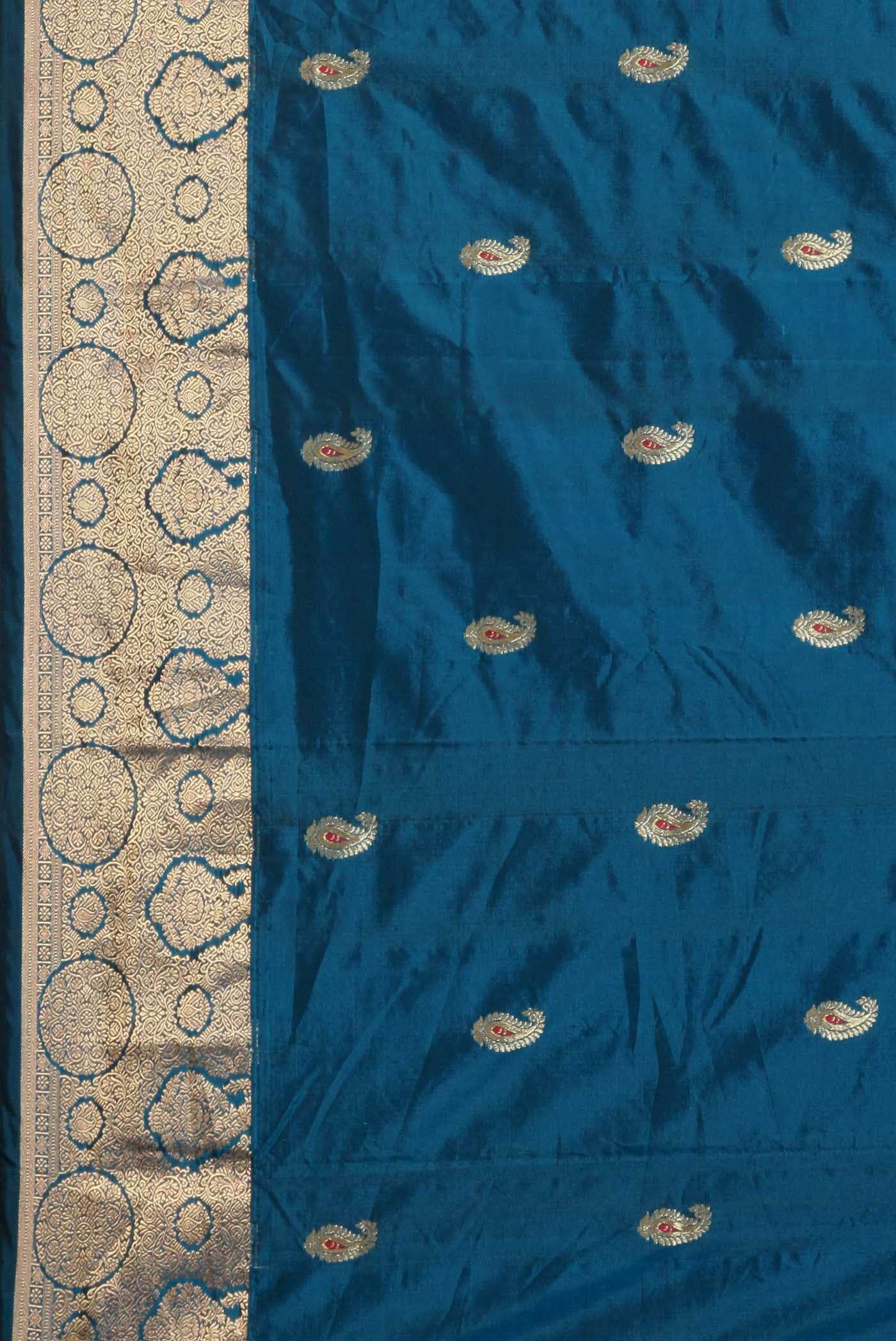 Blue Bangalore Silk Saree