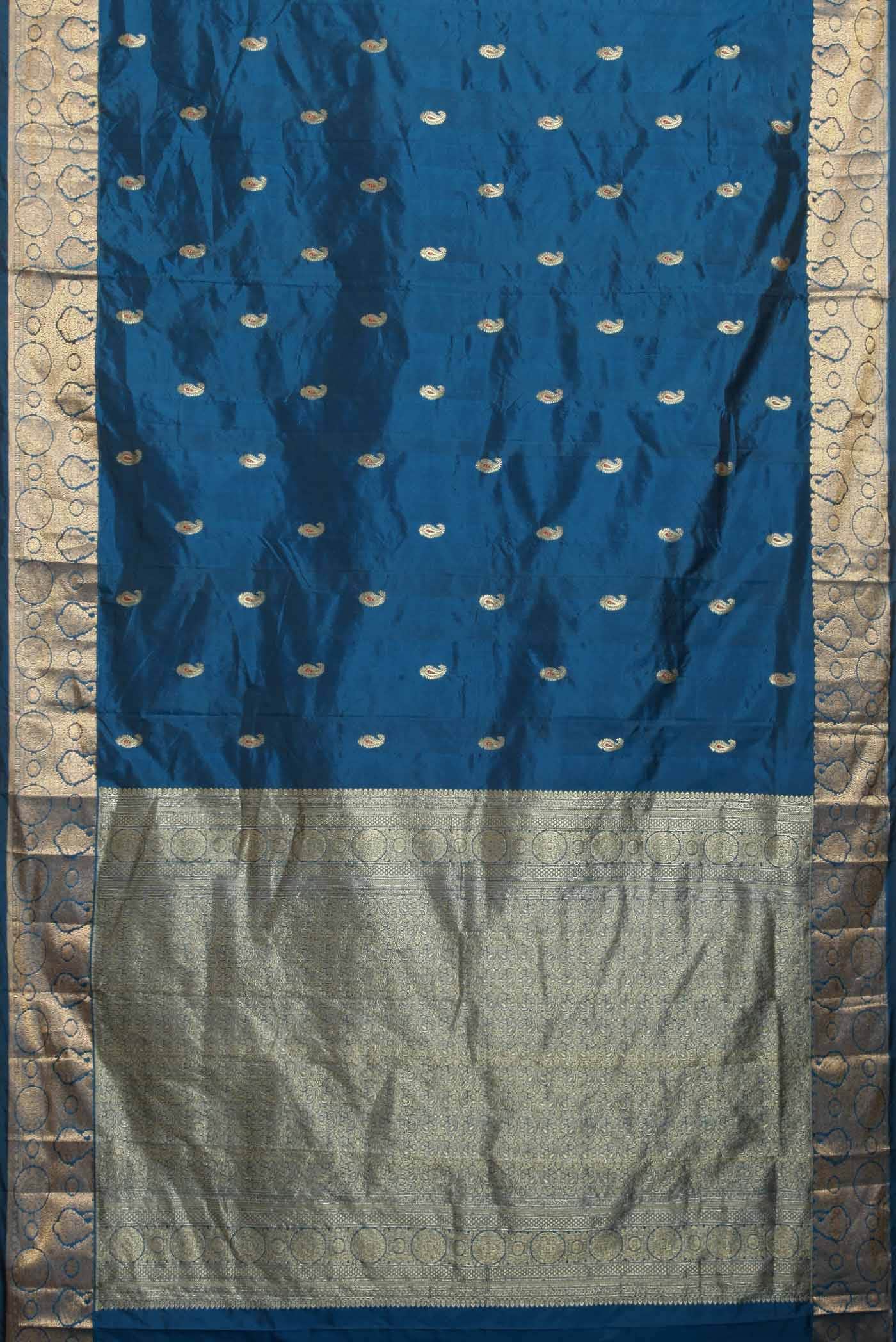 Blue Bangalore Silk Saree