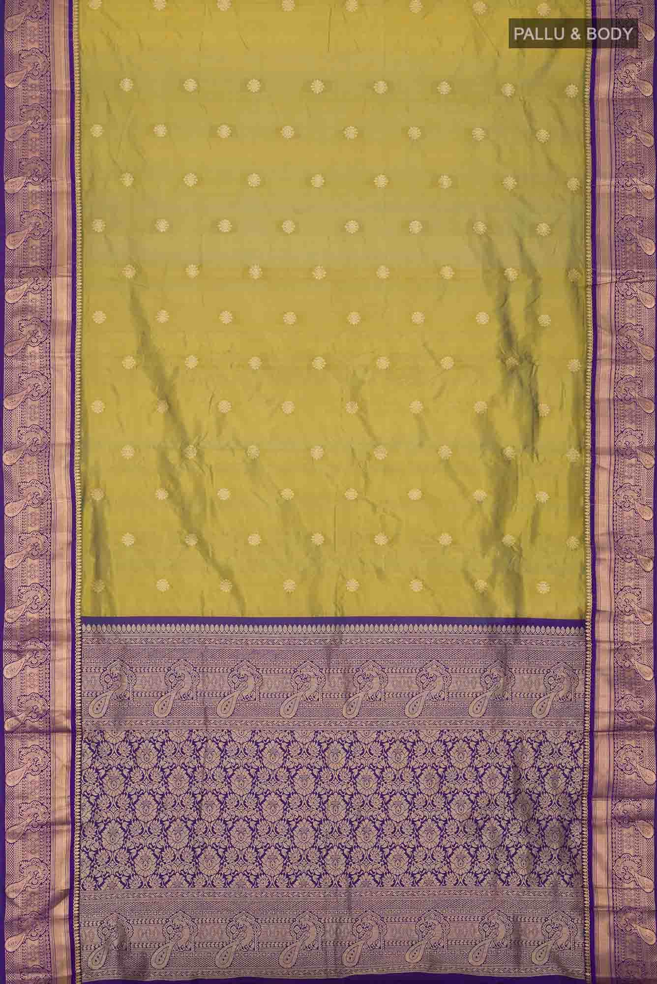 Green Blended Bangalore Silk Saree