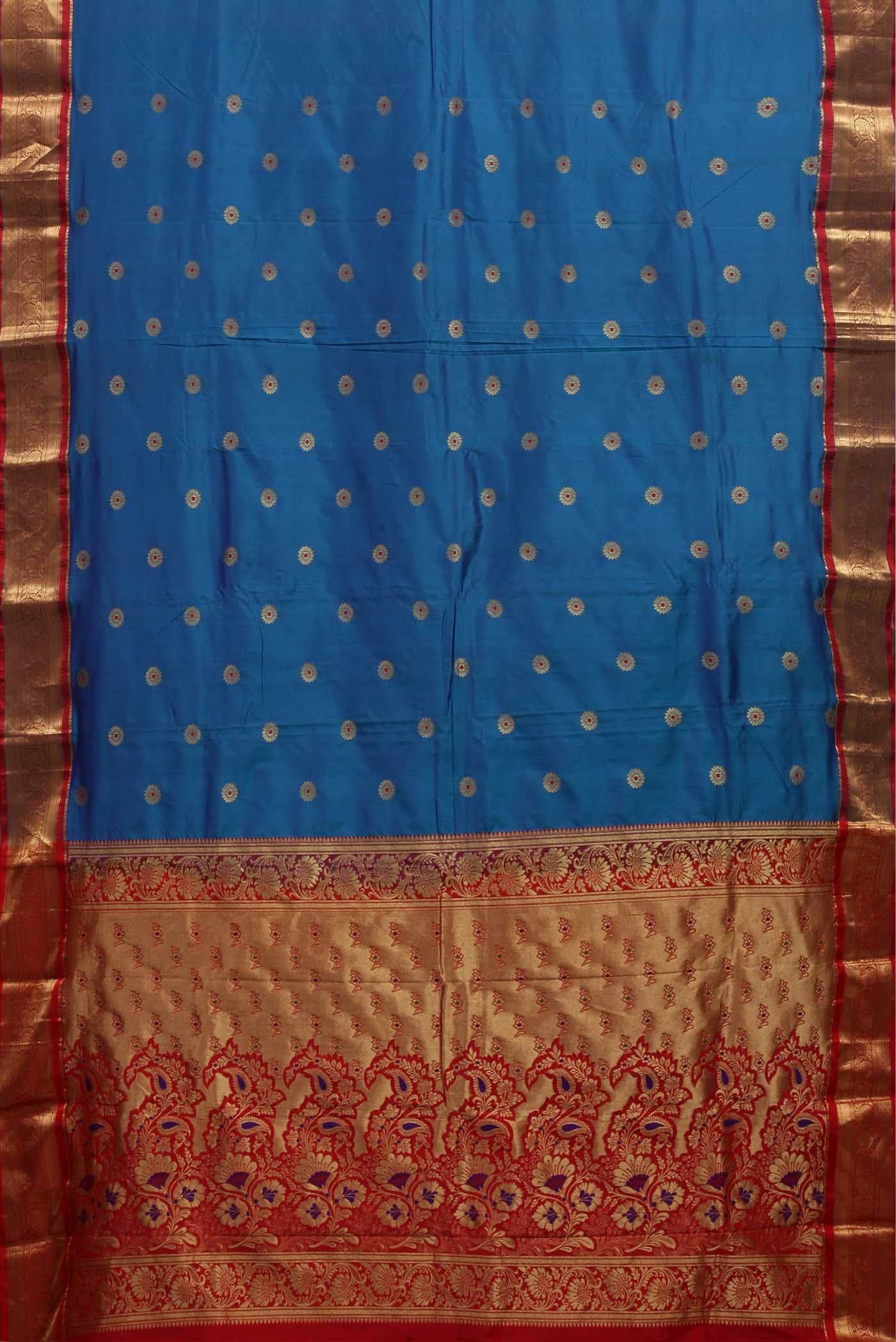 Blue Bangalore Silk Saree