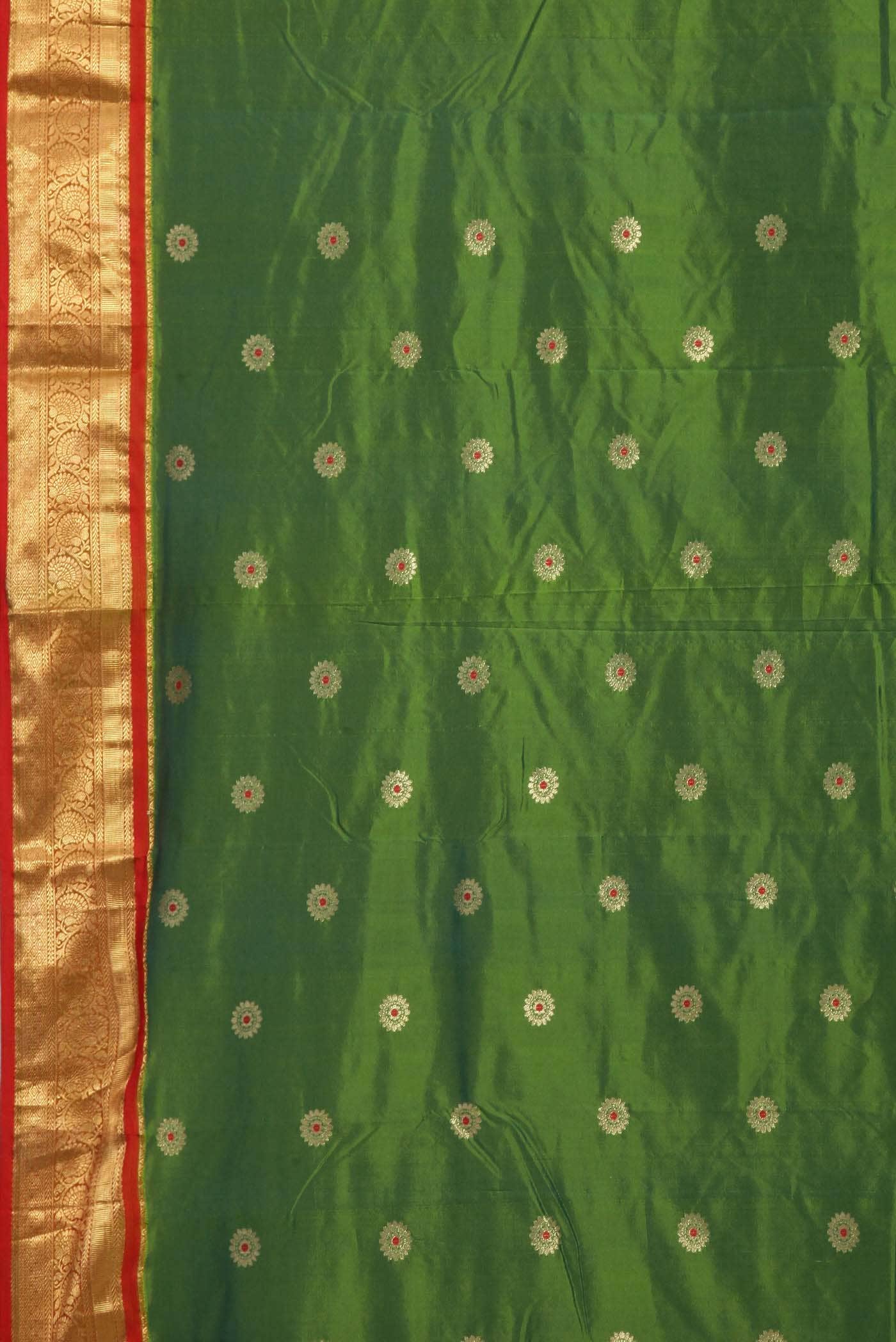 Green Bangalore Silk Saree