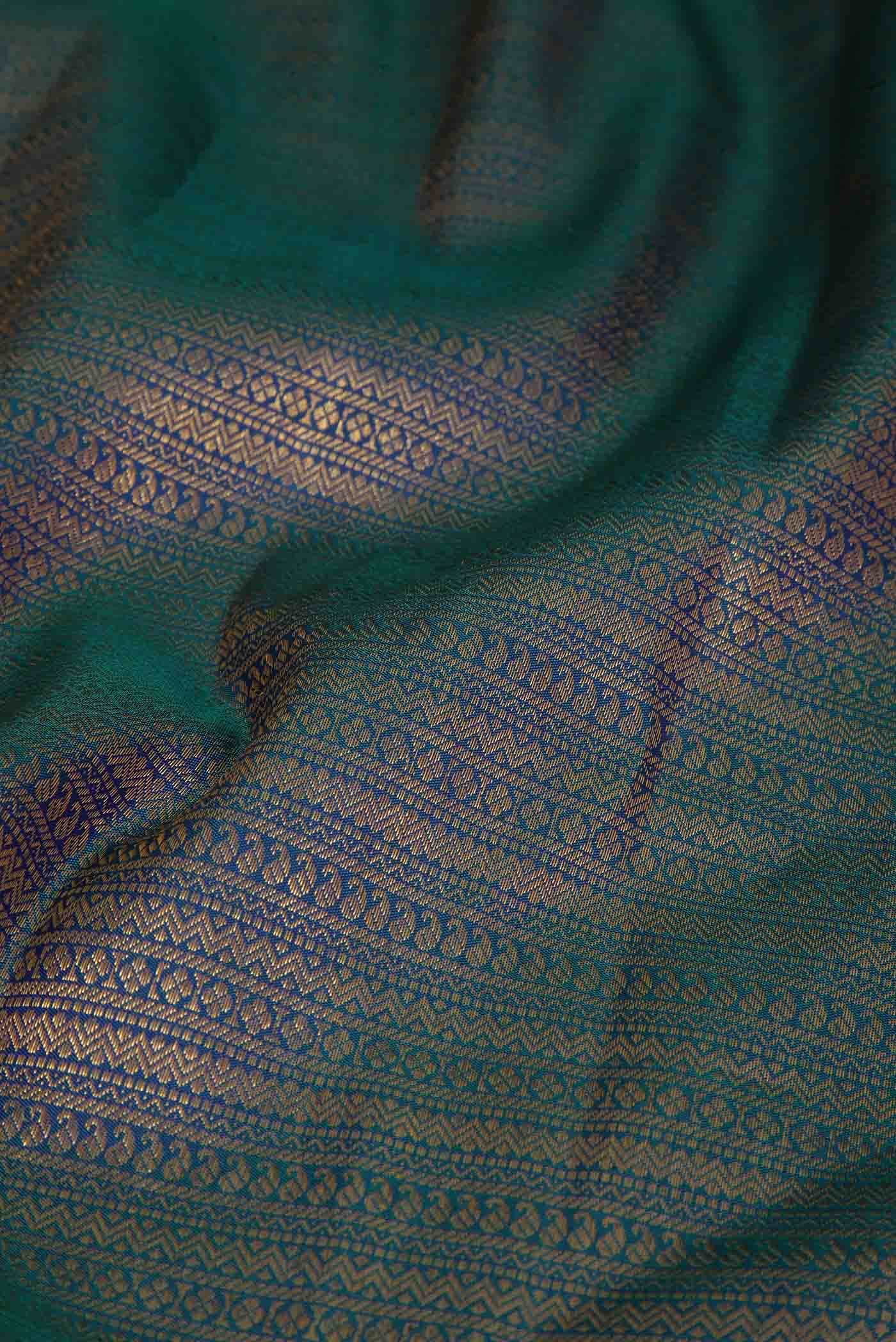 Blue Kanchipuram Silk Saree