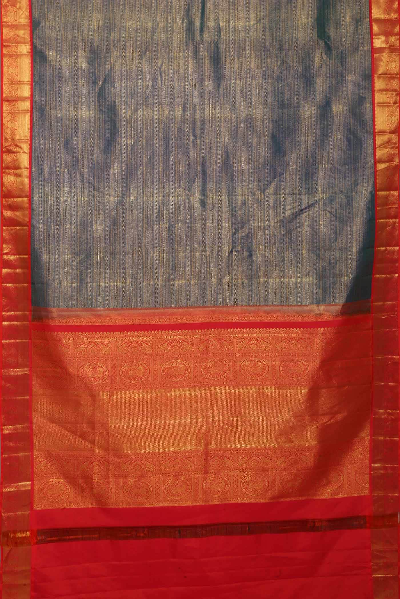 Blue Kanchipuram Silk Saree