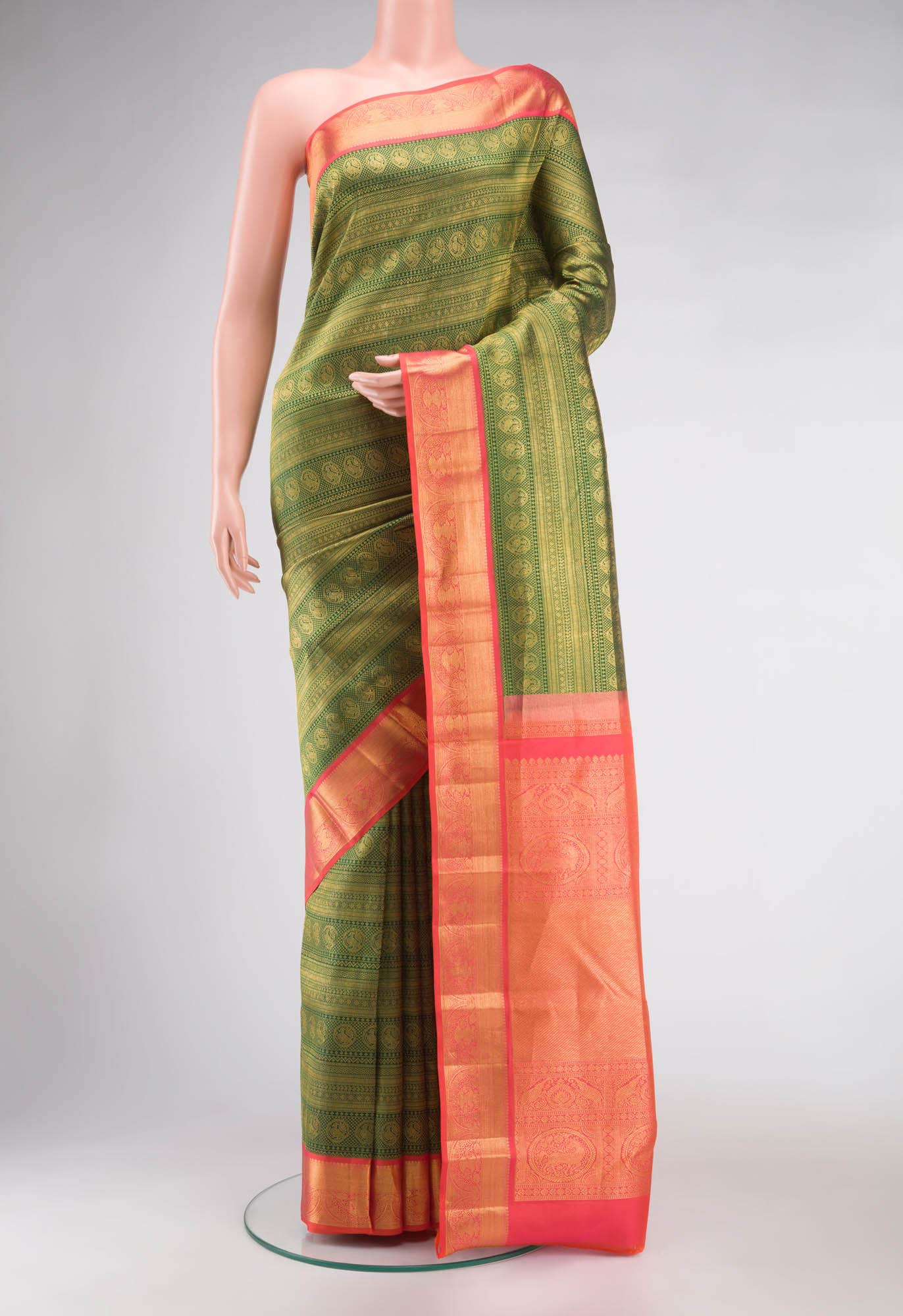 Green Kanchipuram Silk Saree