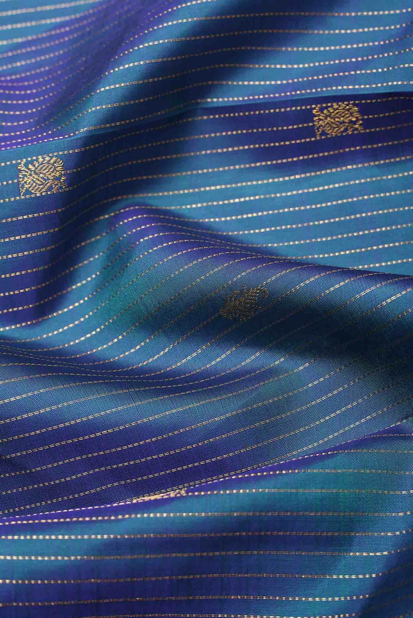 Blue Kanchipuram Silk Saree