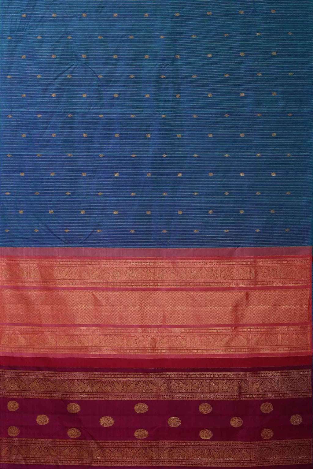 Blue Kanchipuram Silk Saree