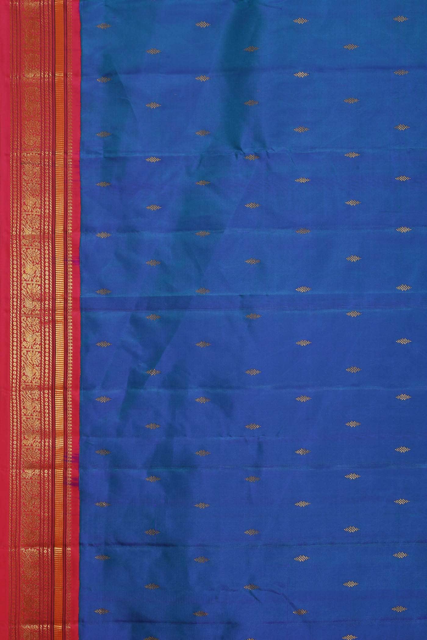 Blue Kanchipuram Silk Saree