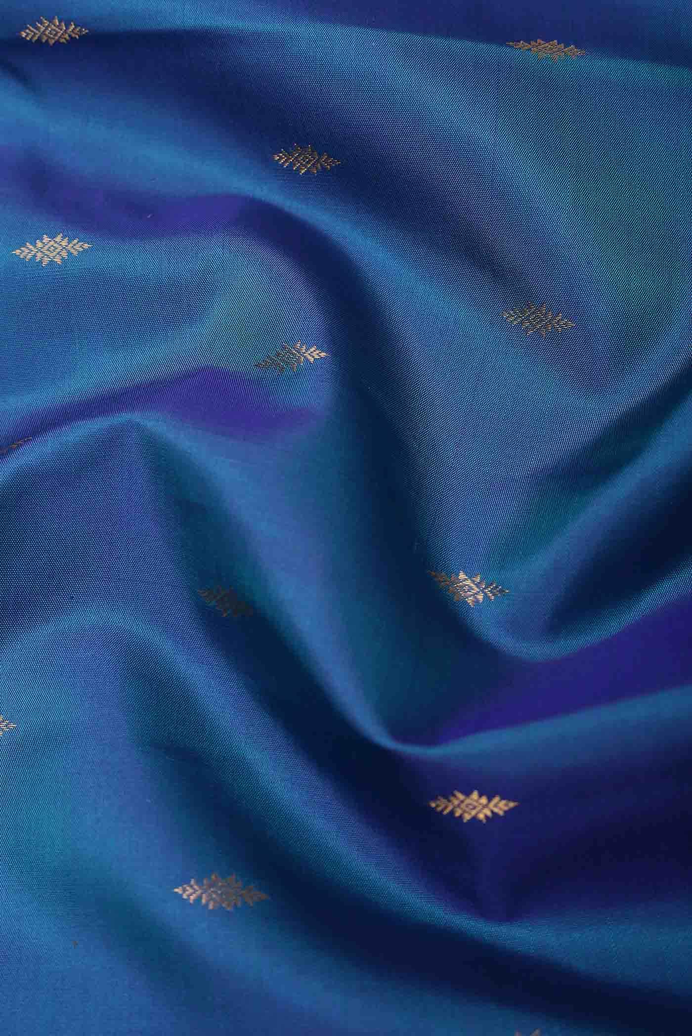 Blue Kanchipuram Silk Saree