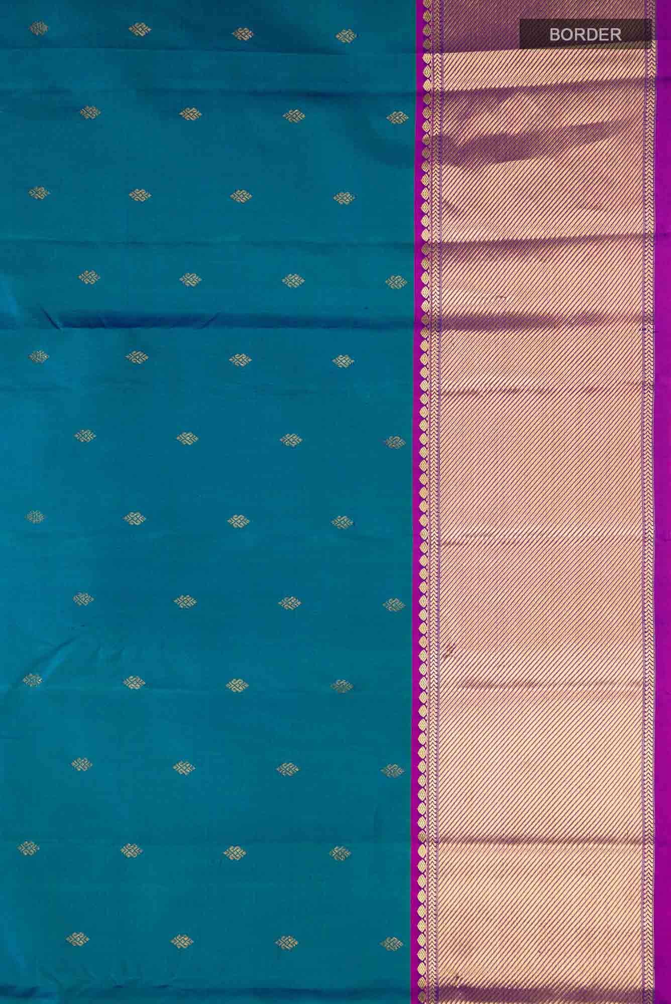Blue Kanchipuram Silk Saree
