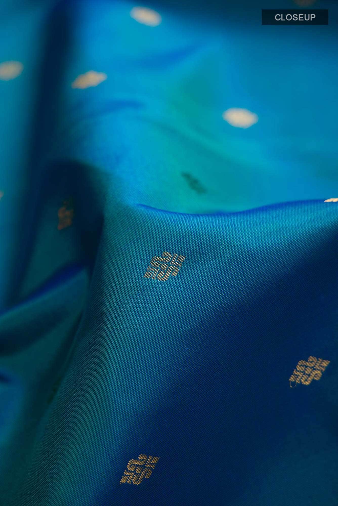 Blue Kanchipuram Silk Saree