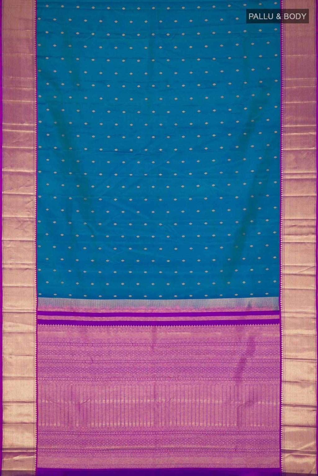 Blue Kanchipuram Silk Saree