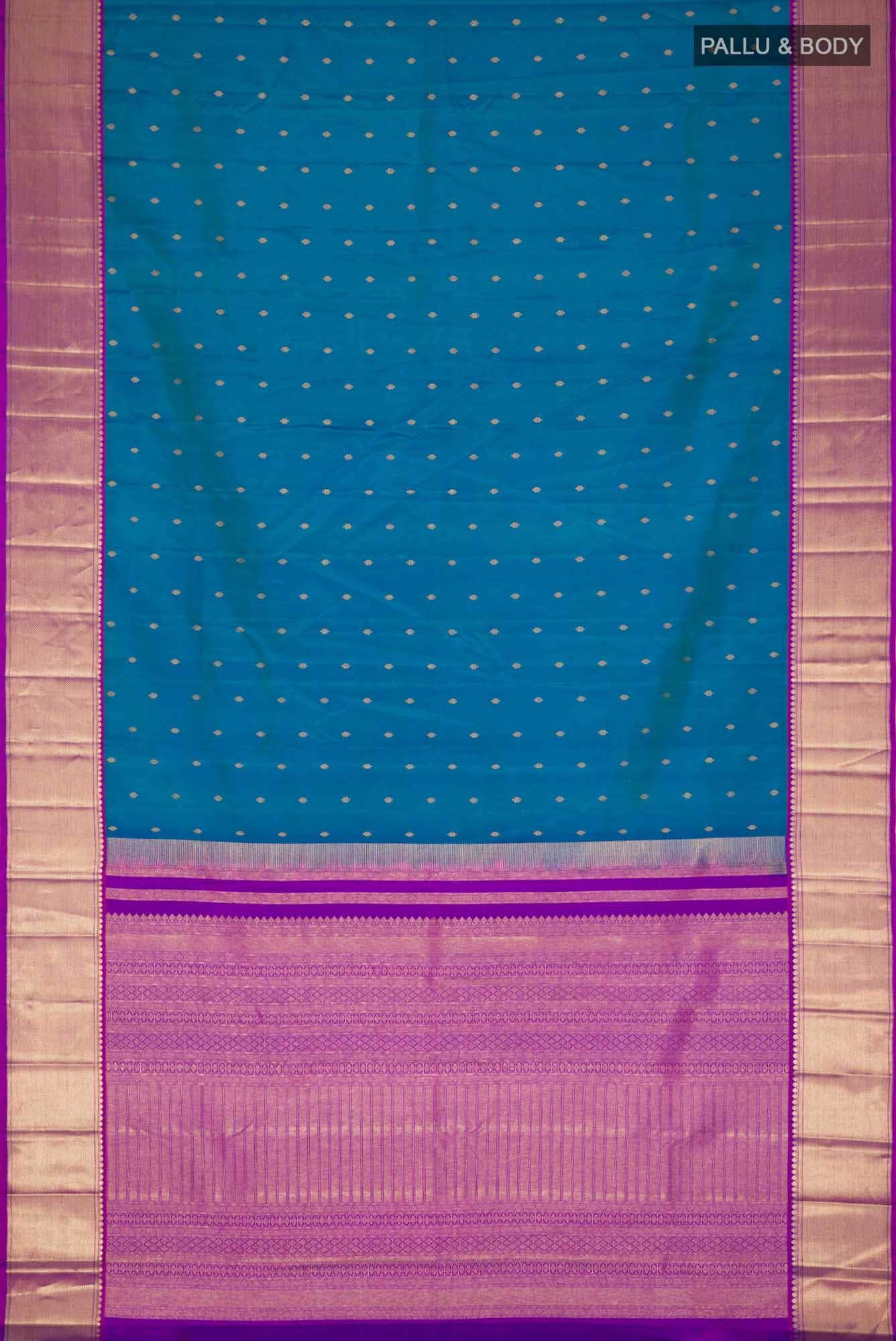 Blue Kanchipuram Silk Saree