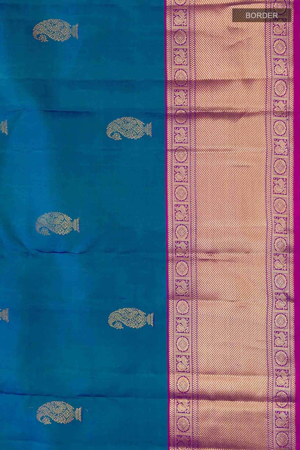 Blue Kanchipuram Silk Saree