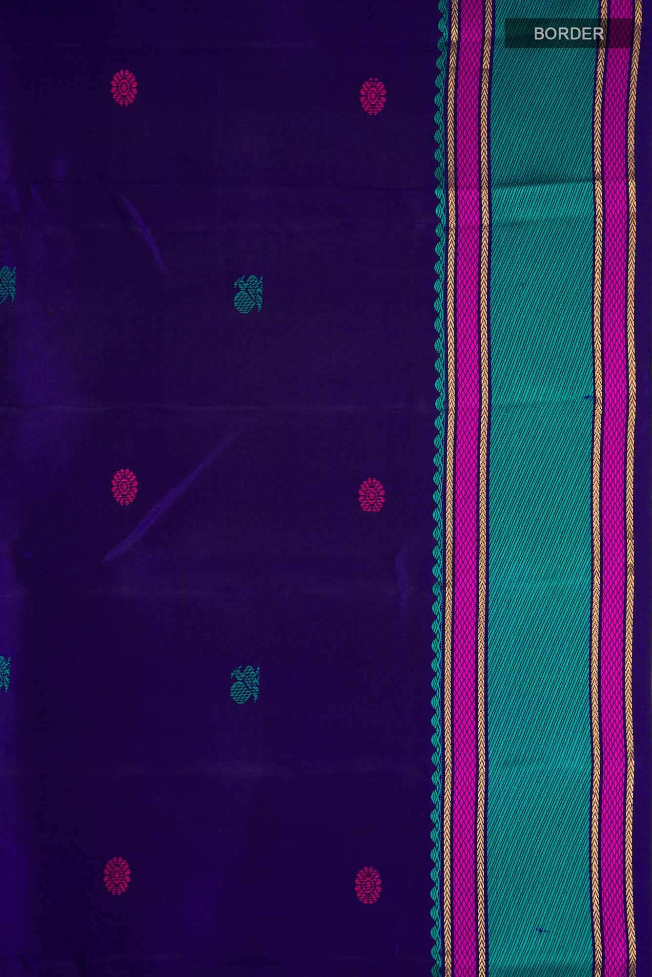 Blue Kanchipuram Silk Saree