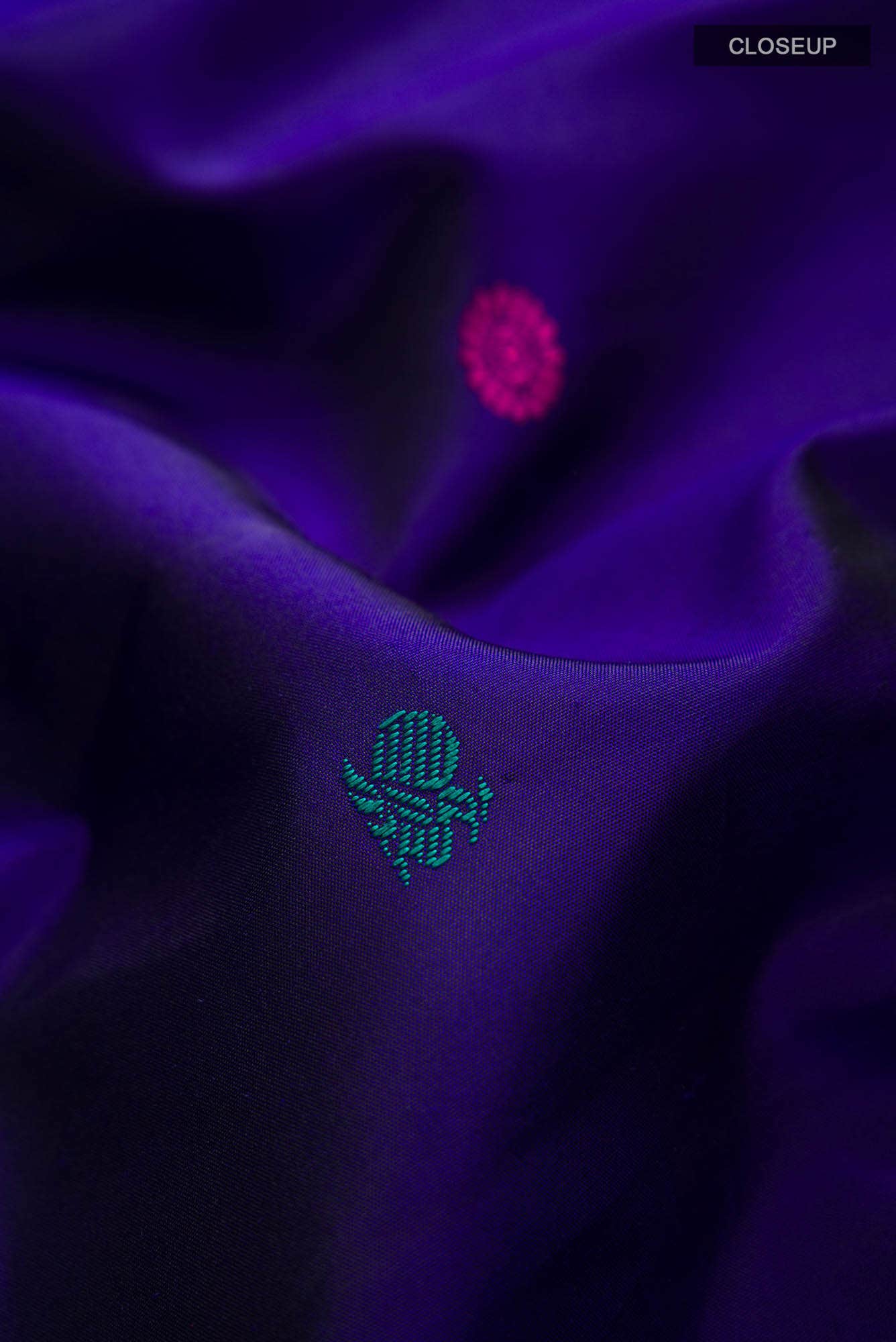 Blue Kanchipuram Silk Saree