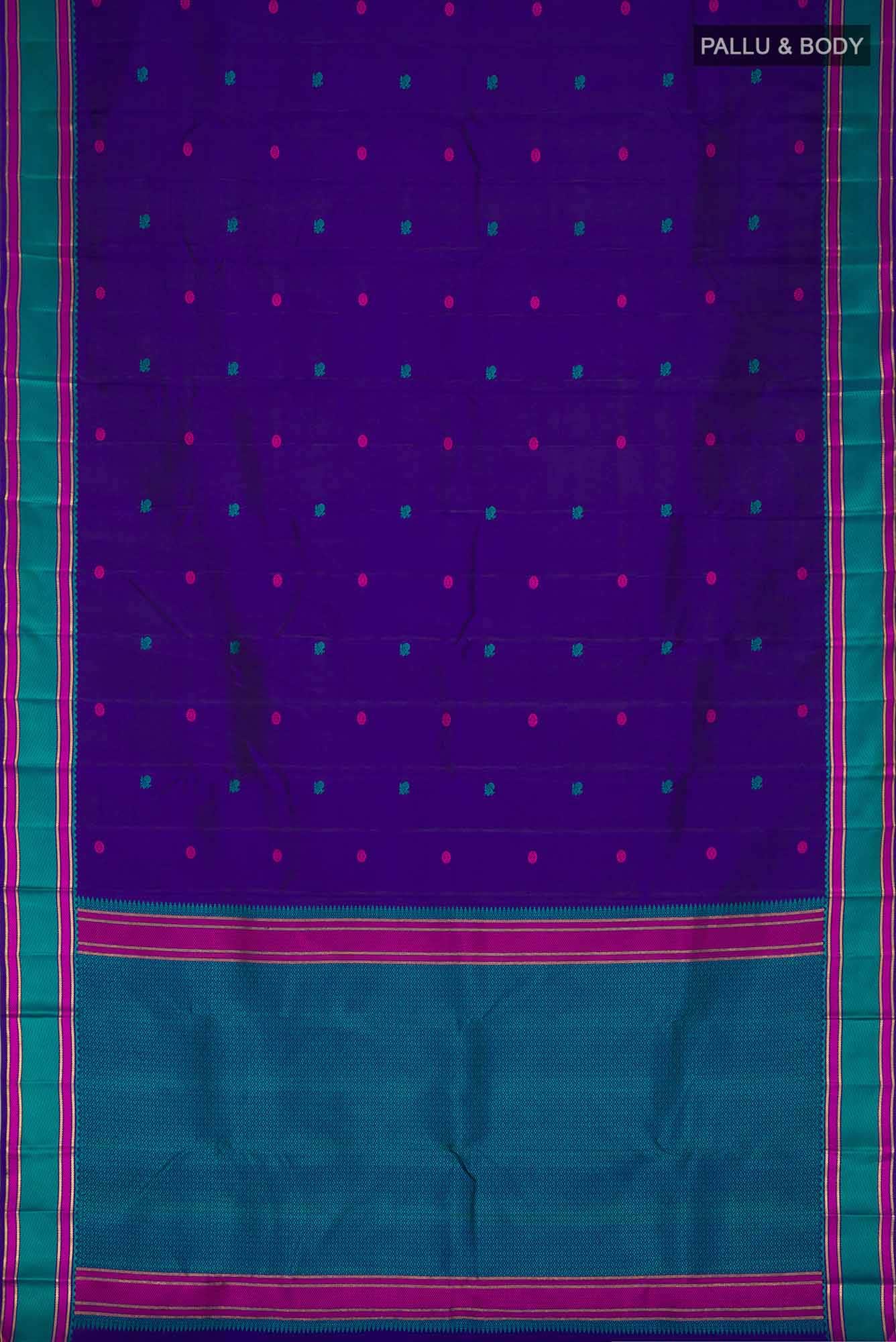 Blue Kanchipuram Silk Saree