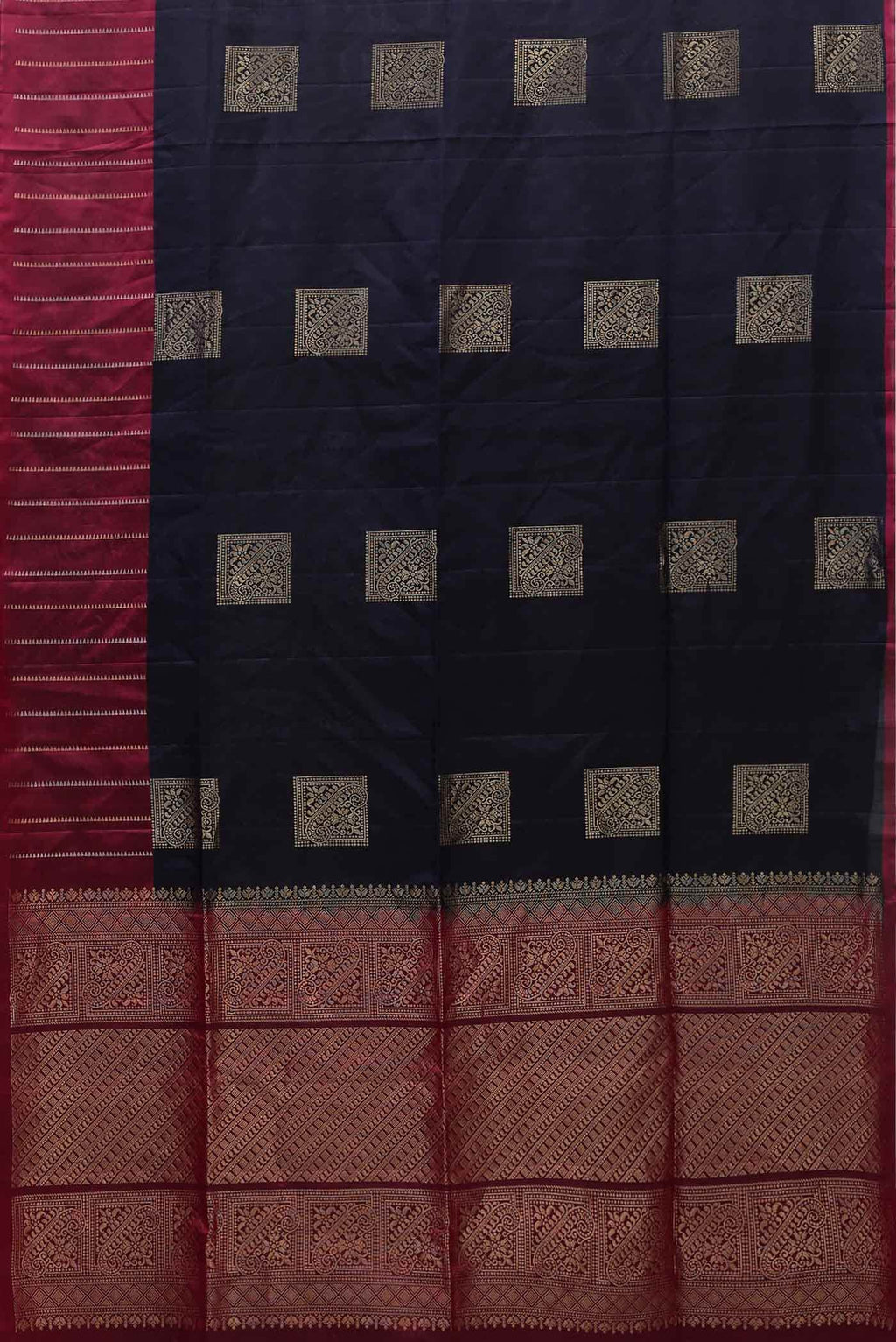 Navy Blue Soft Silk Saree
