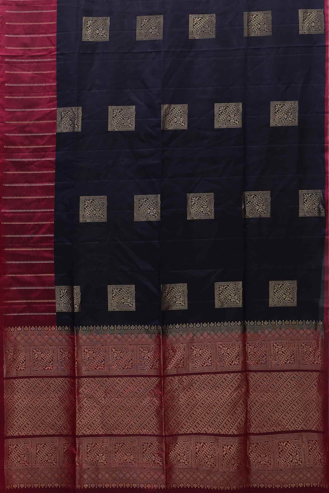 Navy Blue Soft Silk Saree