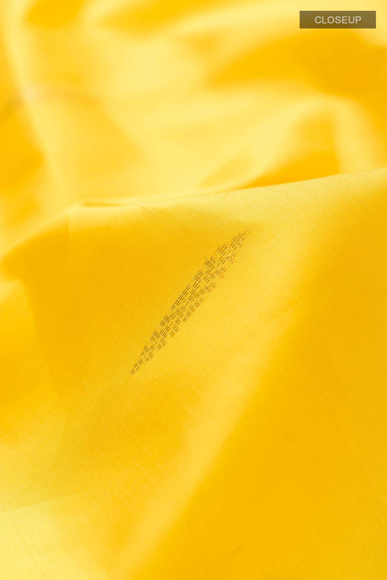 Yellow Kanchipuram Silk Saree