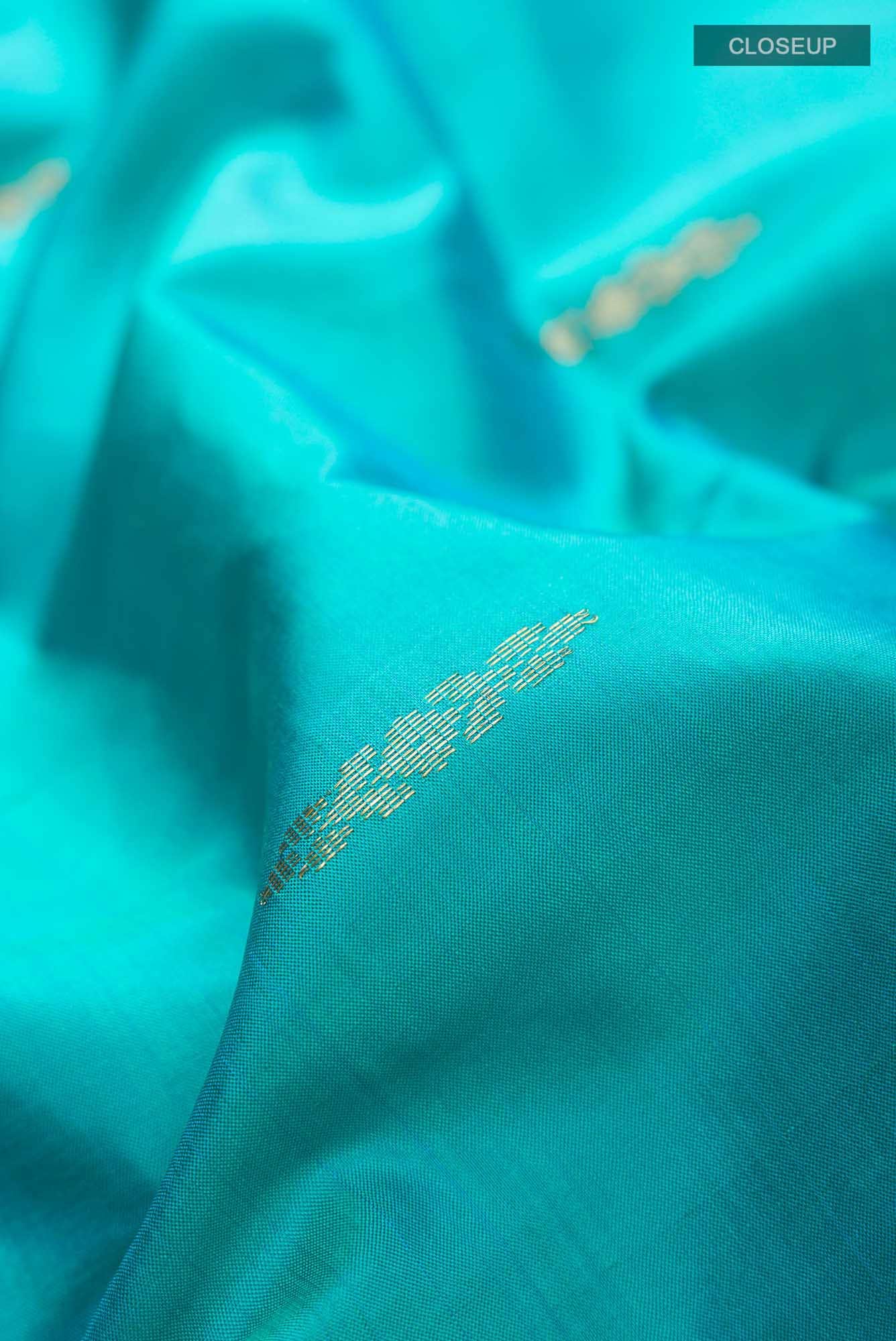 Blue Kanchipuram Silk Saree