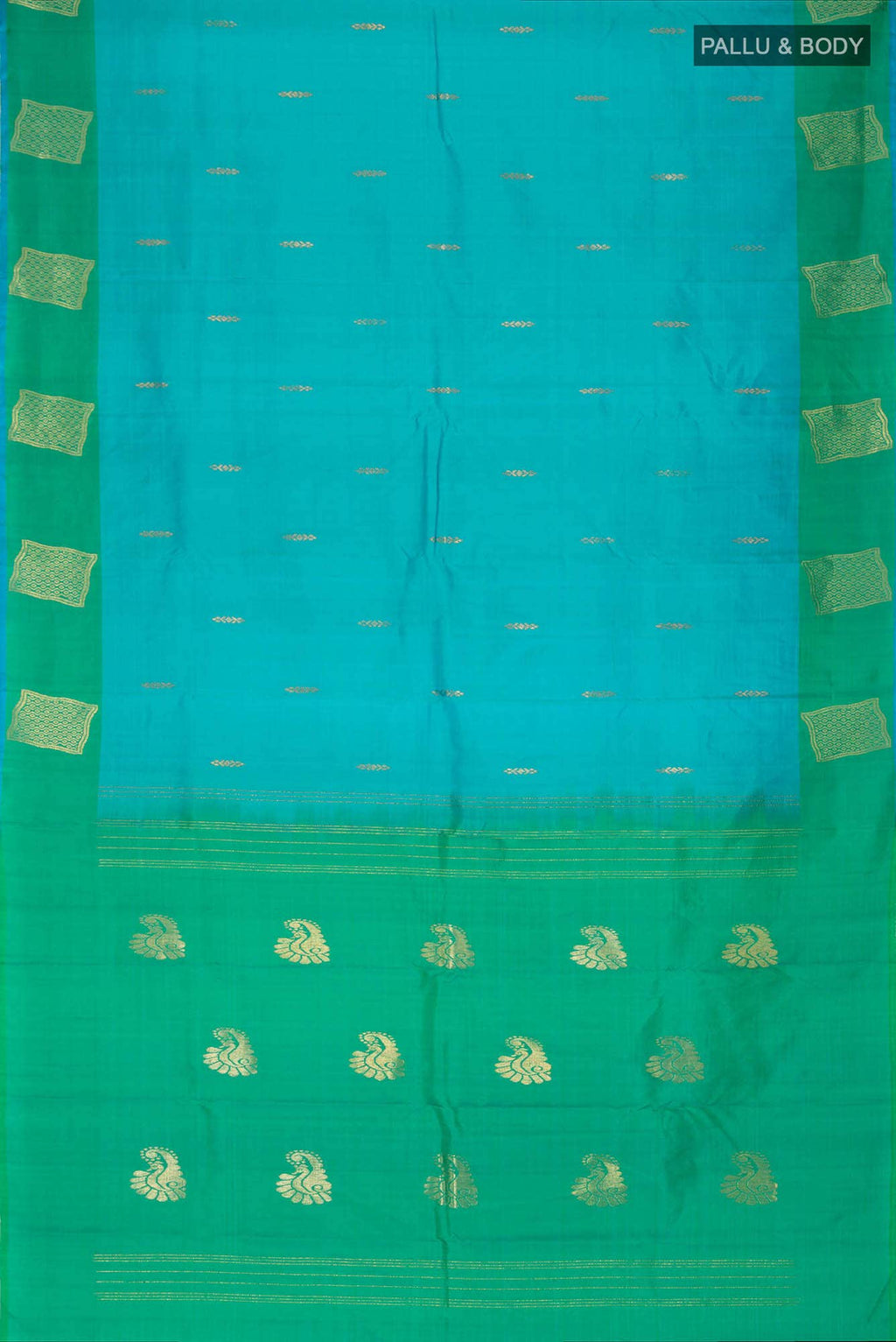 Blue Kanchipuram Silk Saree