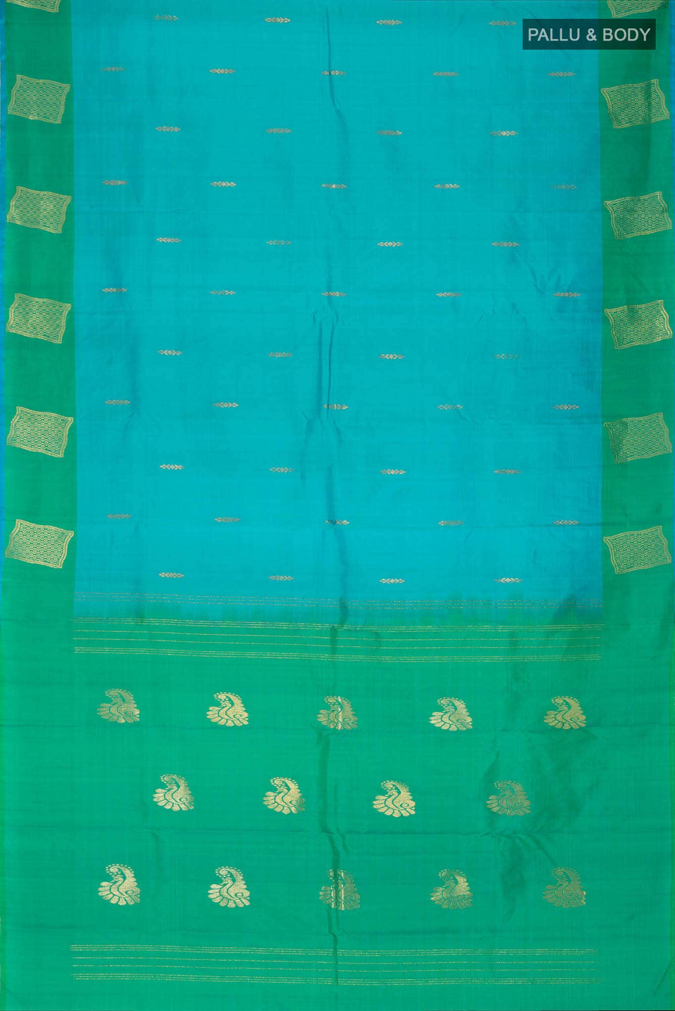 Blue Kanchipuram Silk Saree