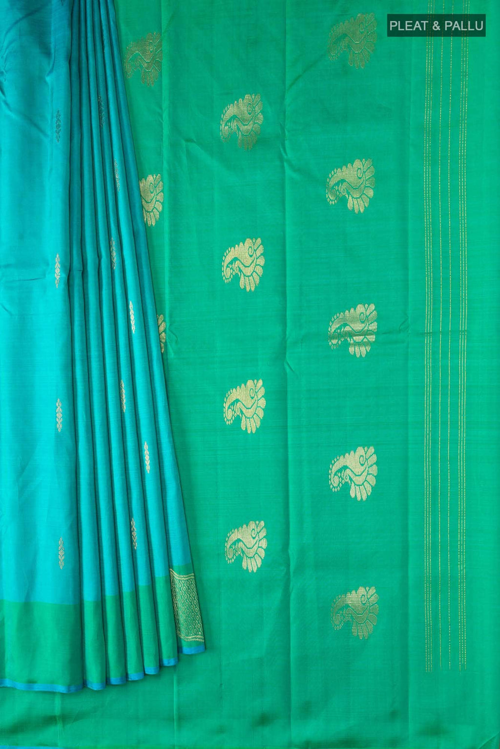 Blue Kanchipuram Silk Saree