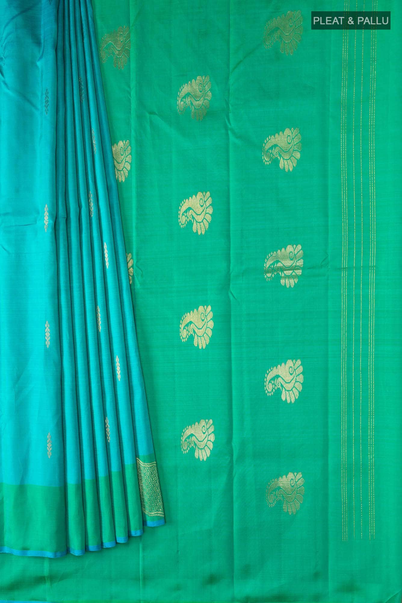 Blue Kanchipuram Silk Saree