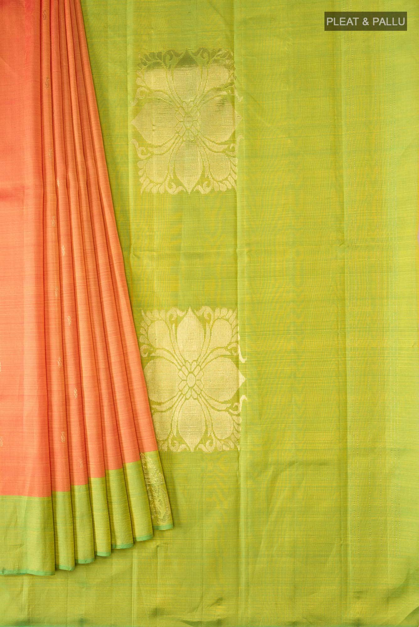 Yellow Kanchipuram Silk Saree