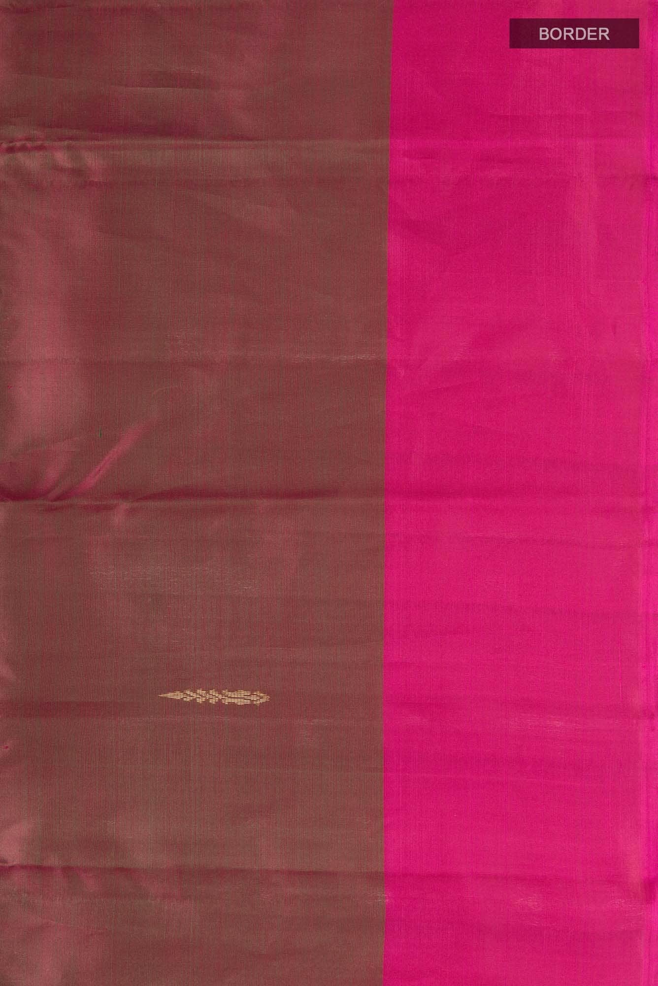 Green with Pink Dual Tone Kanchipuram Silk Saree