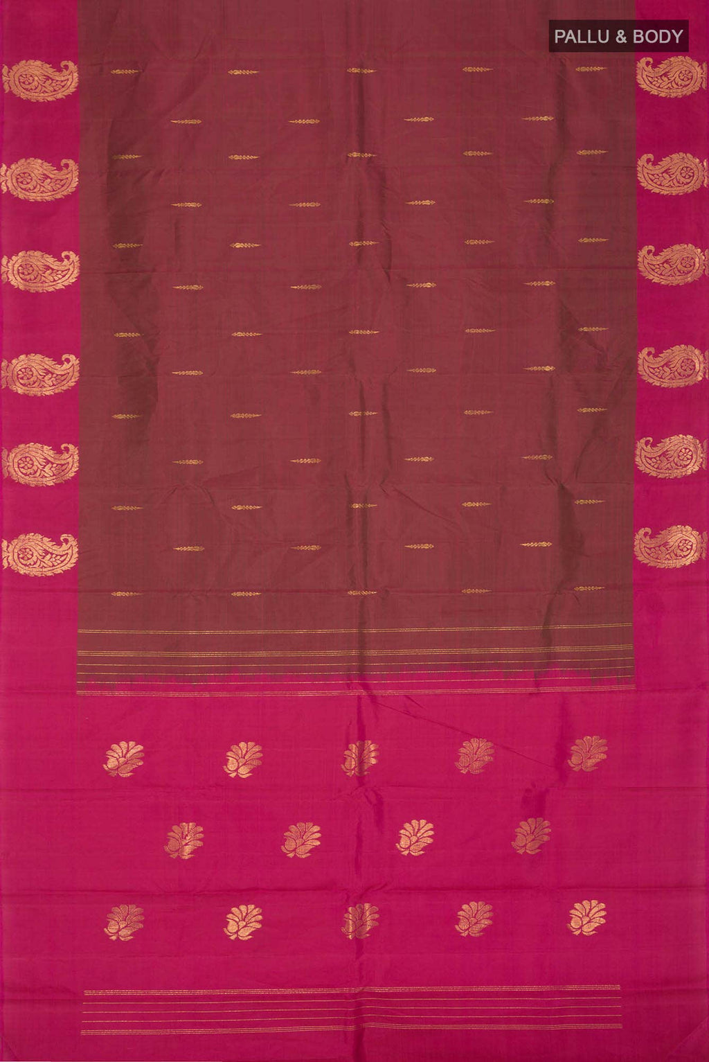 Green with Pink Dual Tone Kanchipuram Silk Saree