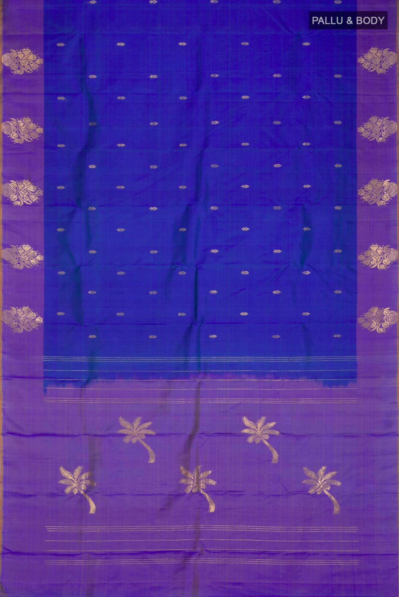 Blue Kanchipuram Silk Saree