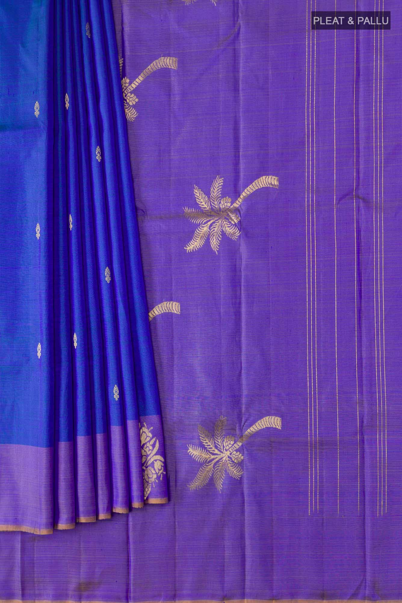 Blue Kanchipuram Silk Saree