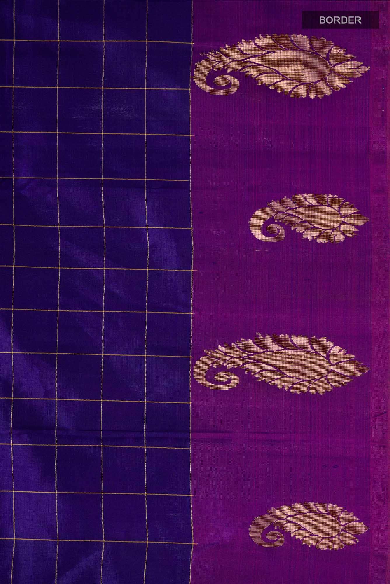 Blue Kanchipuram Silk Saree