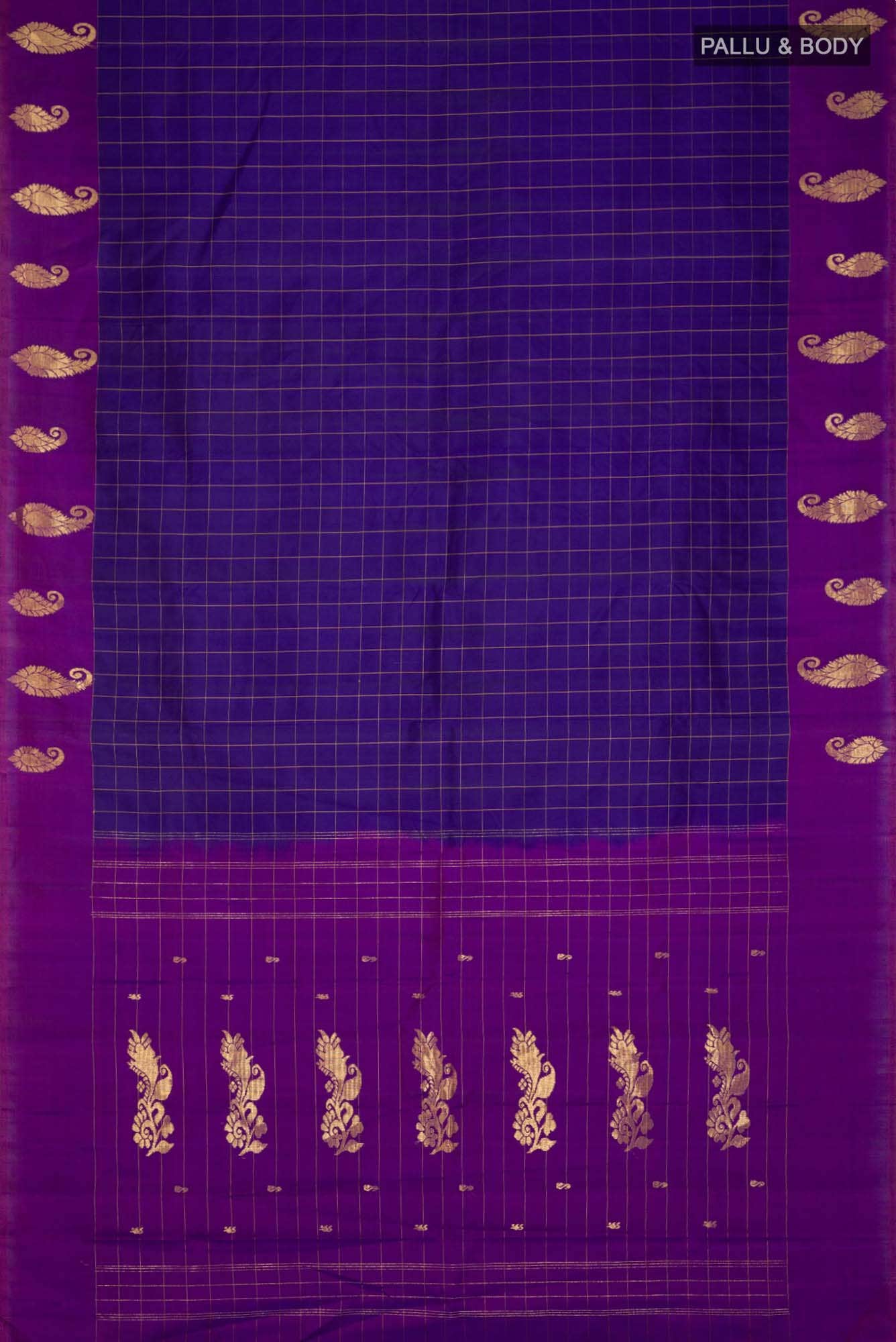 Blue Kanchipuram Silk Saree