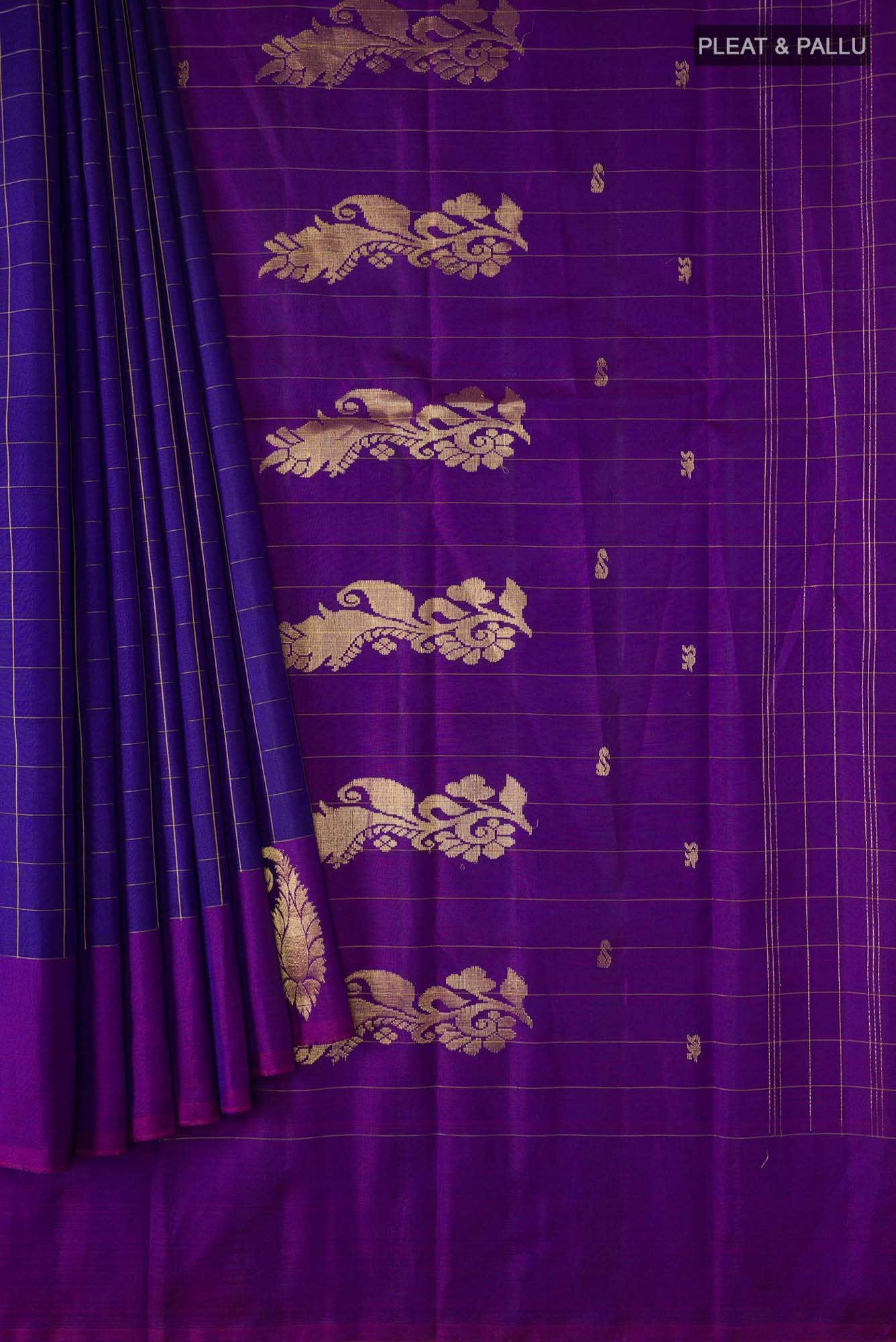 Blue Kanchipuram Silk Saree